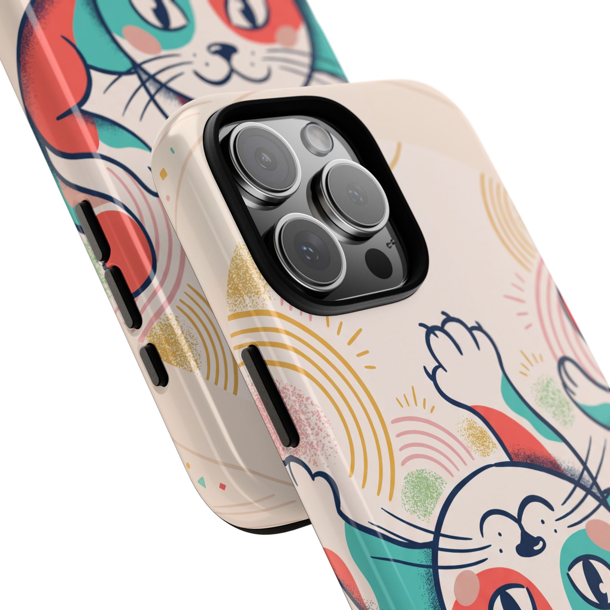 Phone Case — Cute Retro Calico Cat Protective Cover