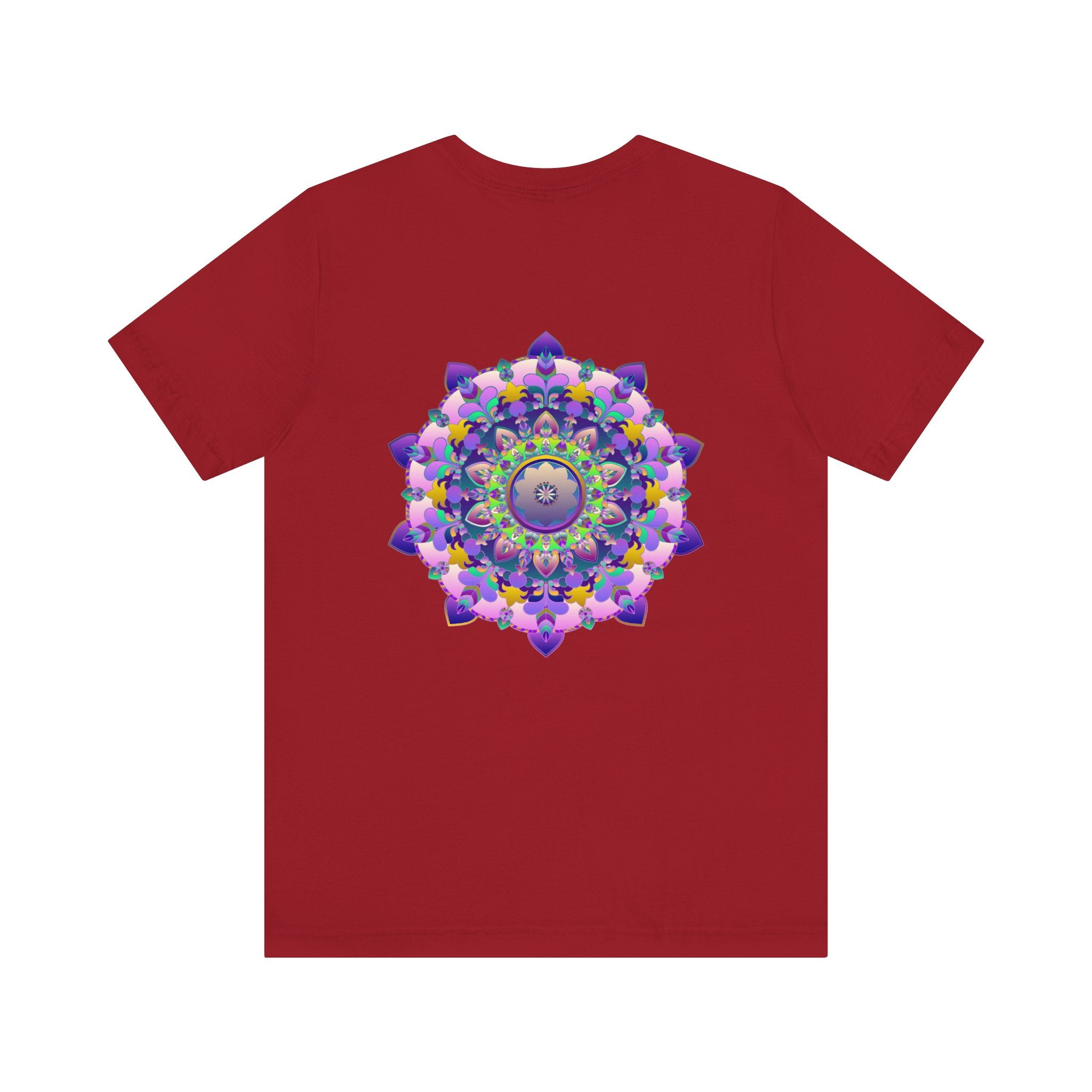 Vibrant Mandala T-Shirt featuring intricate spiritual design for peace and harmony