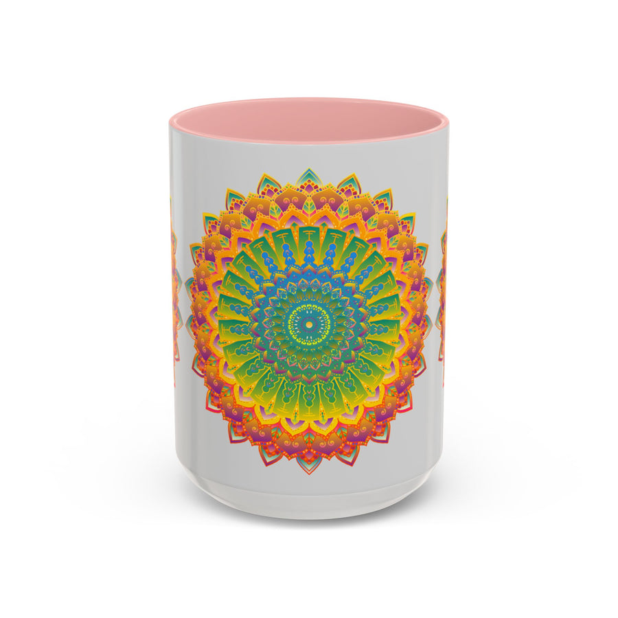 Stunning mandala pattern on a high-gloss, durable mug
