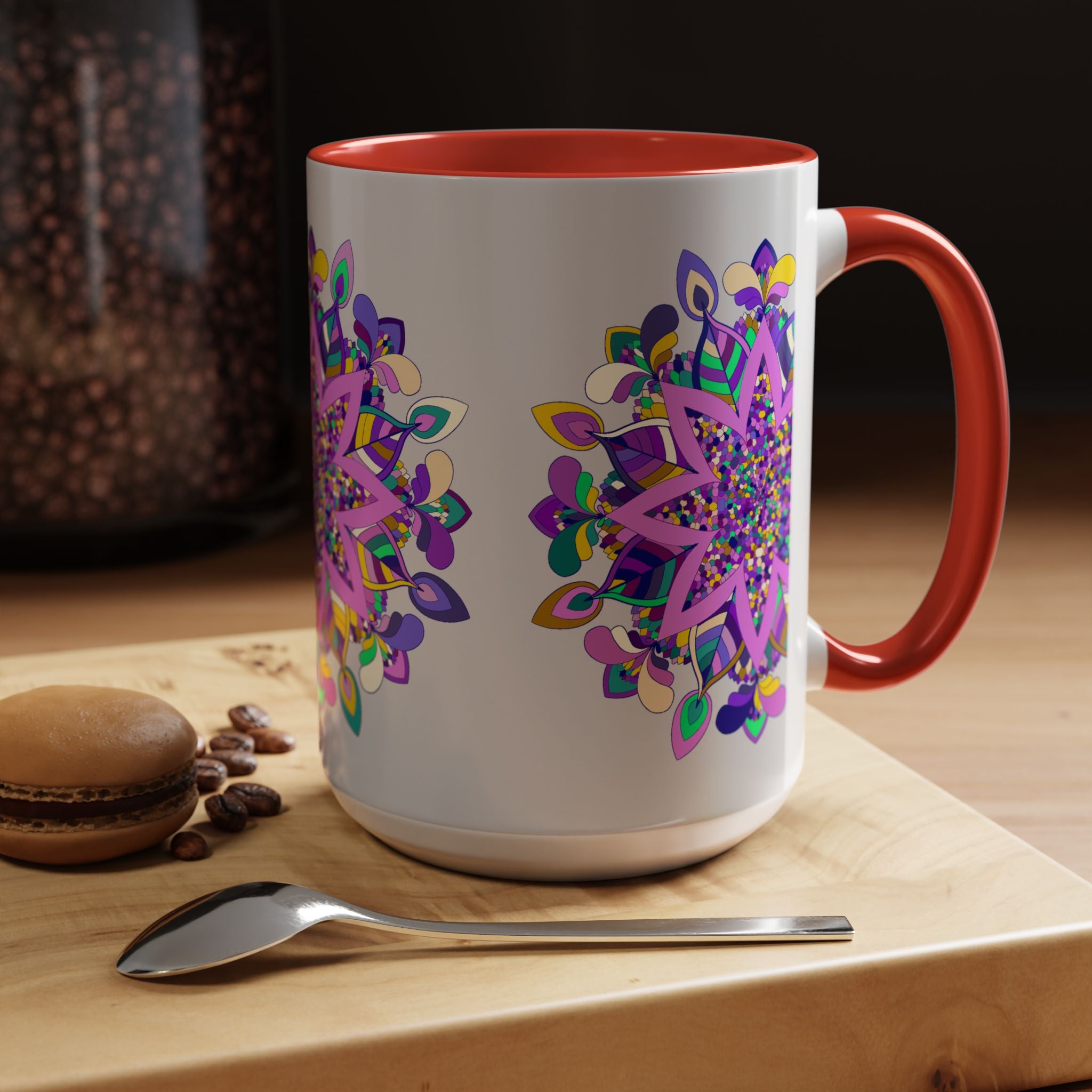 Stylish Mug with Detailed Mandala Pattern