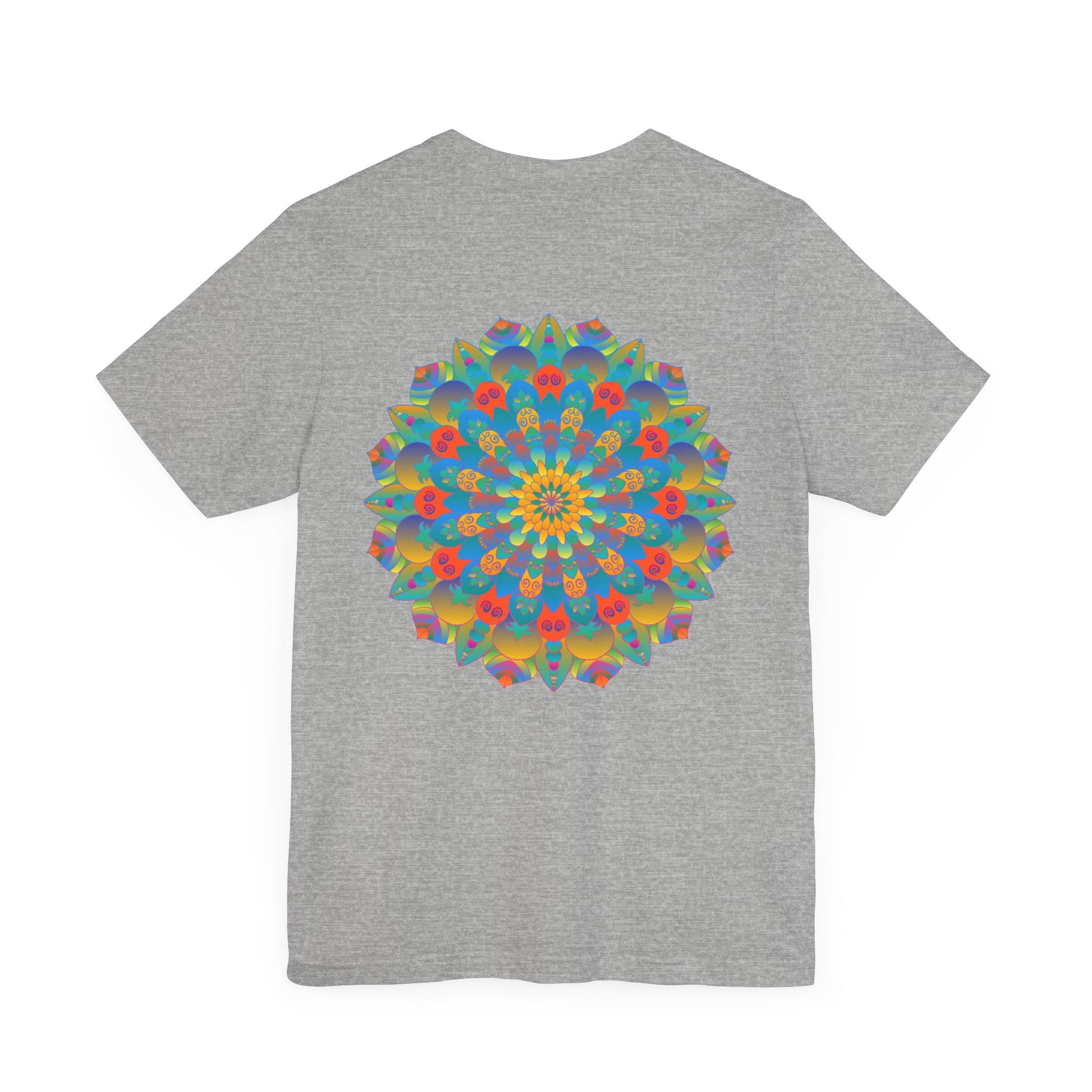 Eye-catching and detailed mandala t-shirt promoting spiritual peace