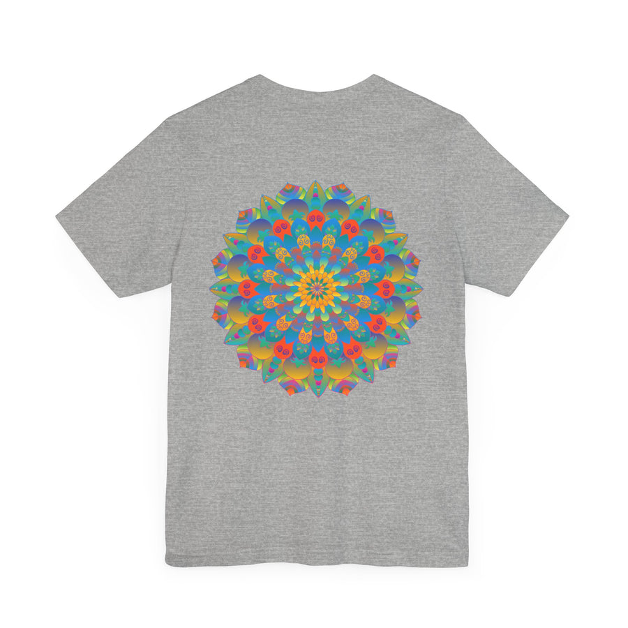 Eye-catching and detailed mandala t-shirt promoting spiritual peace