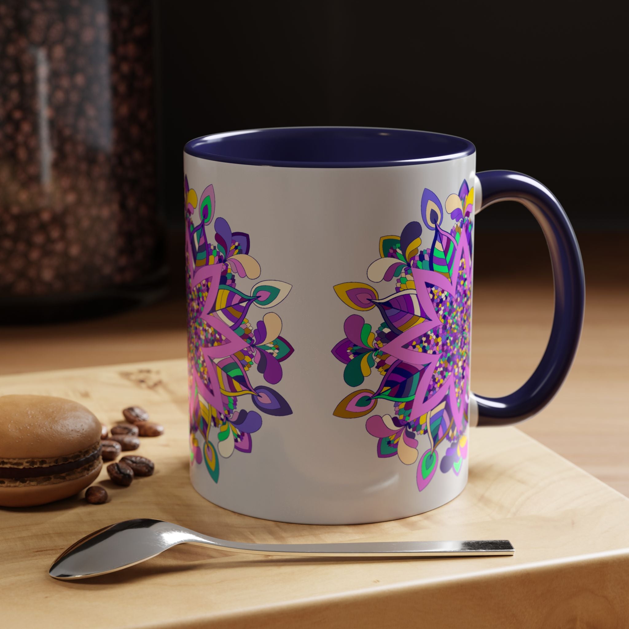Intriguing Ceramic Mug with Elegant Mandala Design