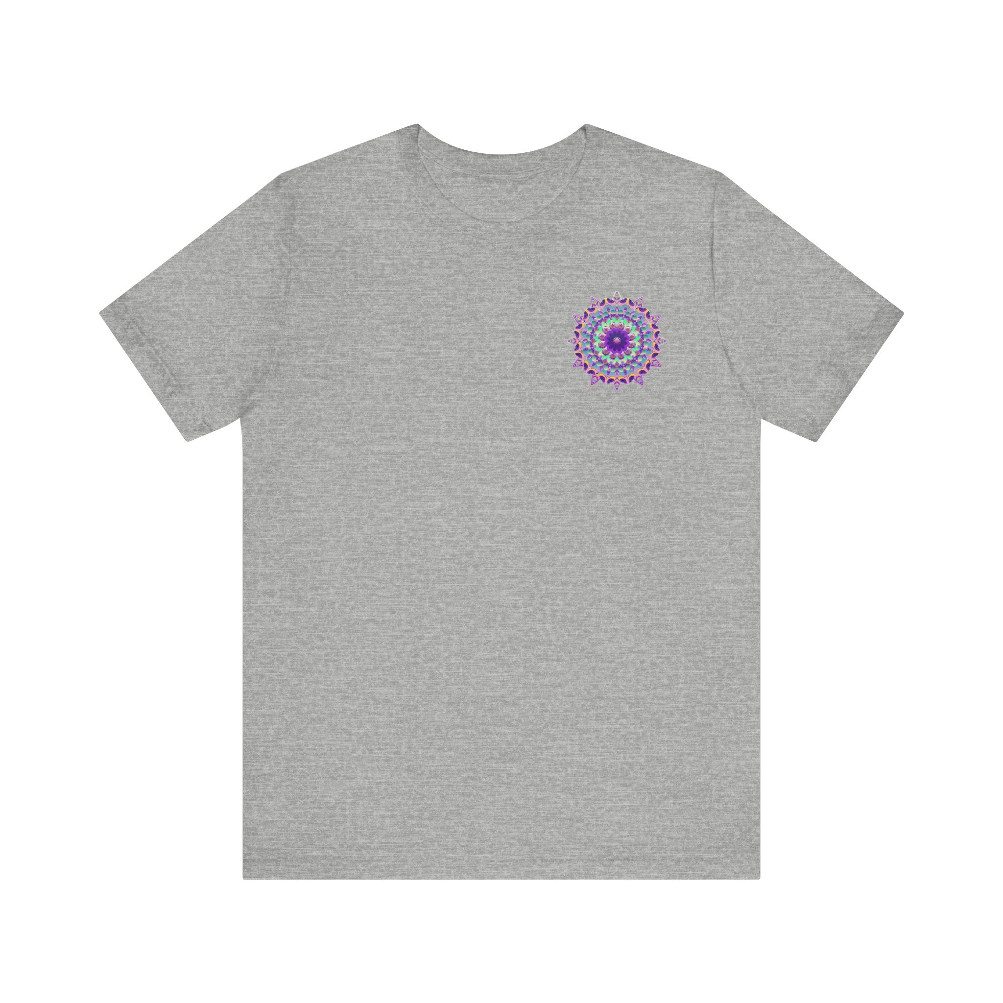 Colorful Mandala Tee for promoting mindfulness and positive energy