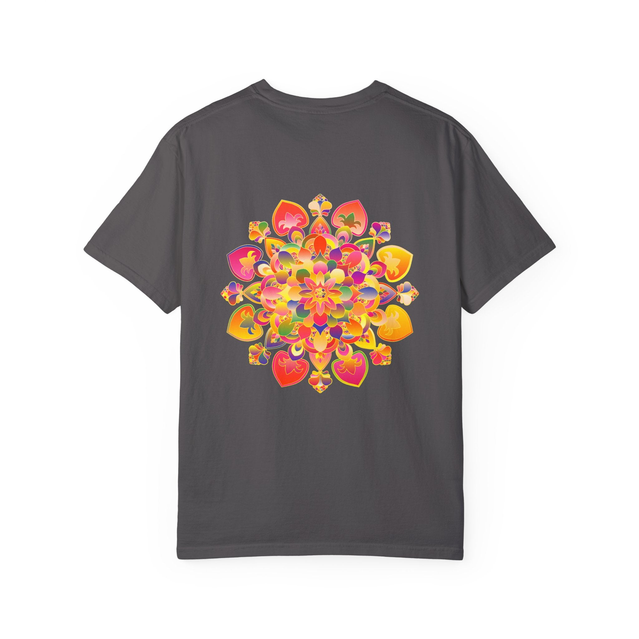 Eye-catching Mandala Tee with a vibrant and colorful hand-drawn design