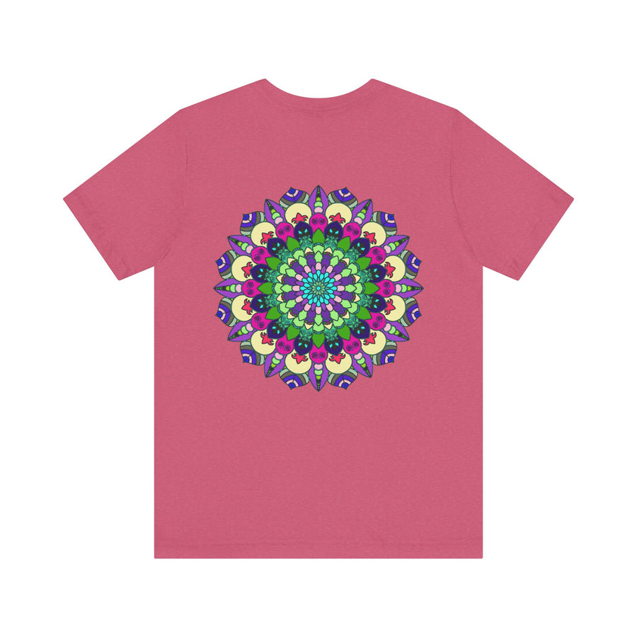Beautiful Mandala Tee with intricate design symbolizing spiritual peace and harmony