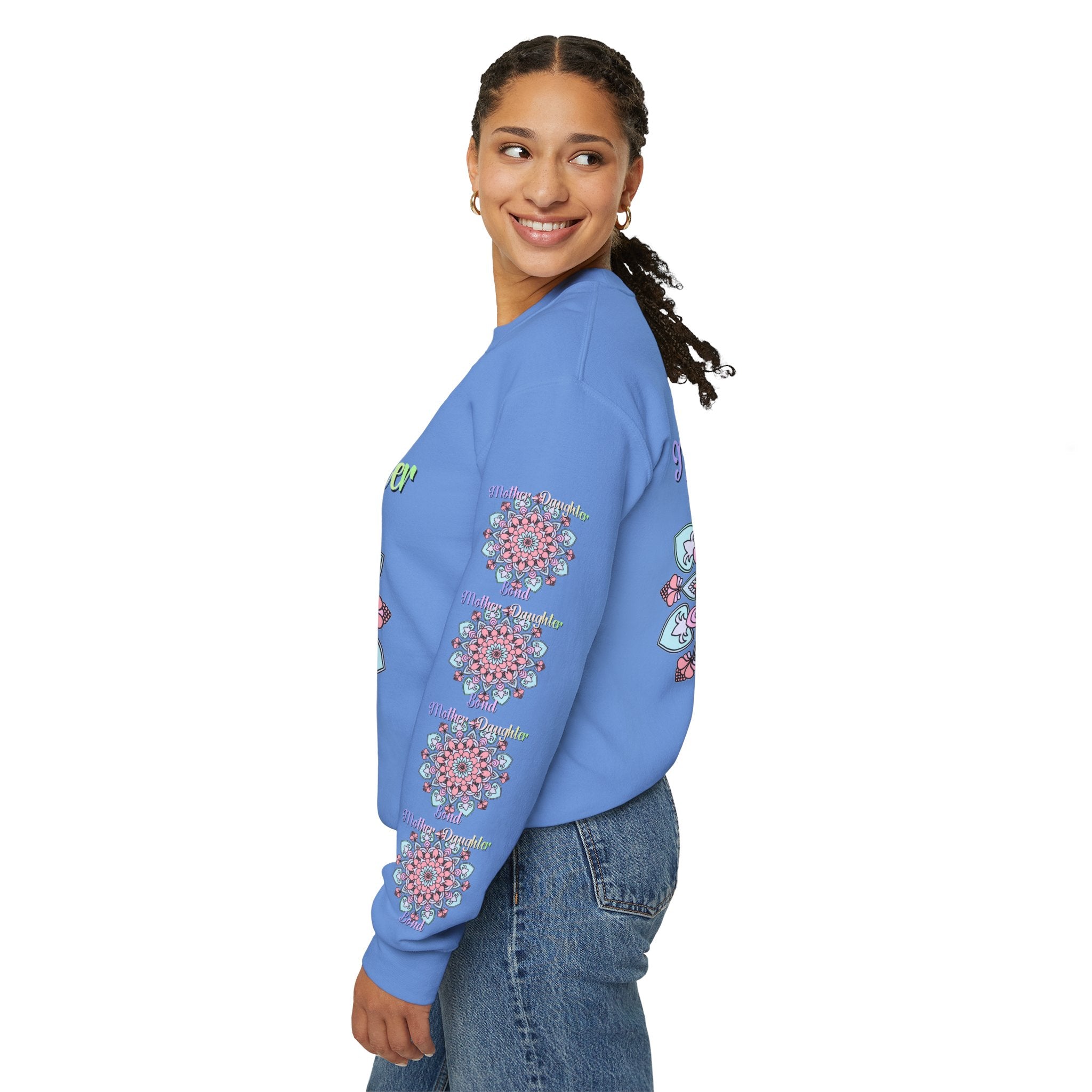 Sweatshirt mit Mandala-Muster zur Feier der Mutter-Tochter-Liebe
