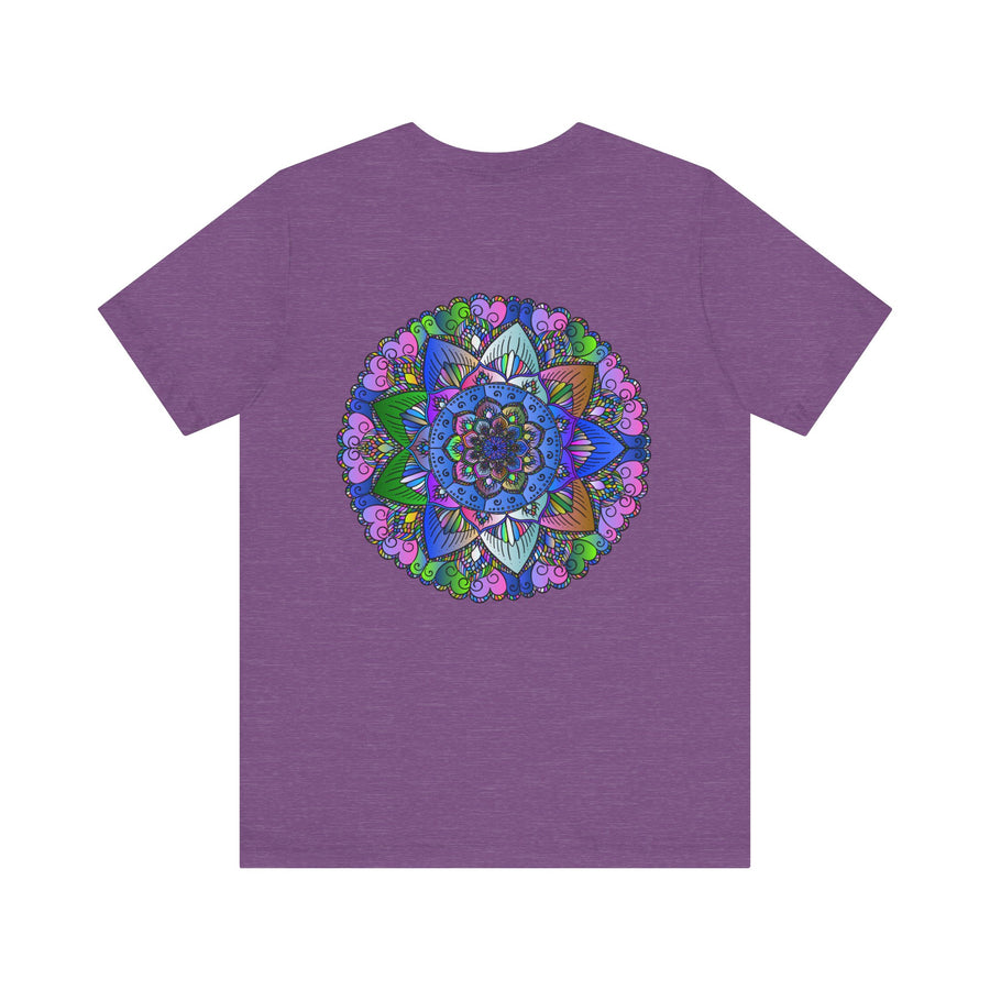 Vibrant Mandala T-Shirt with intricate spiritual design for inner peace and tranquility