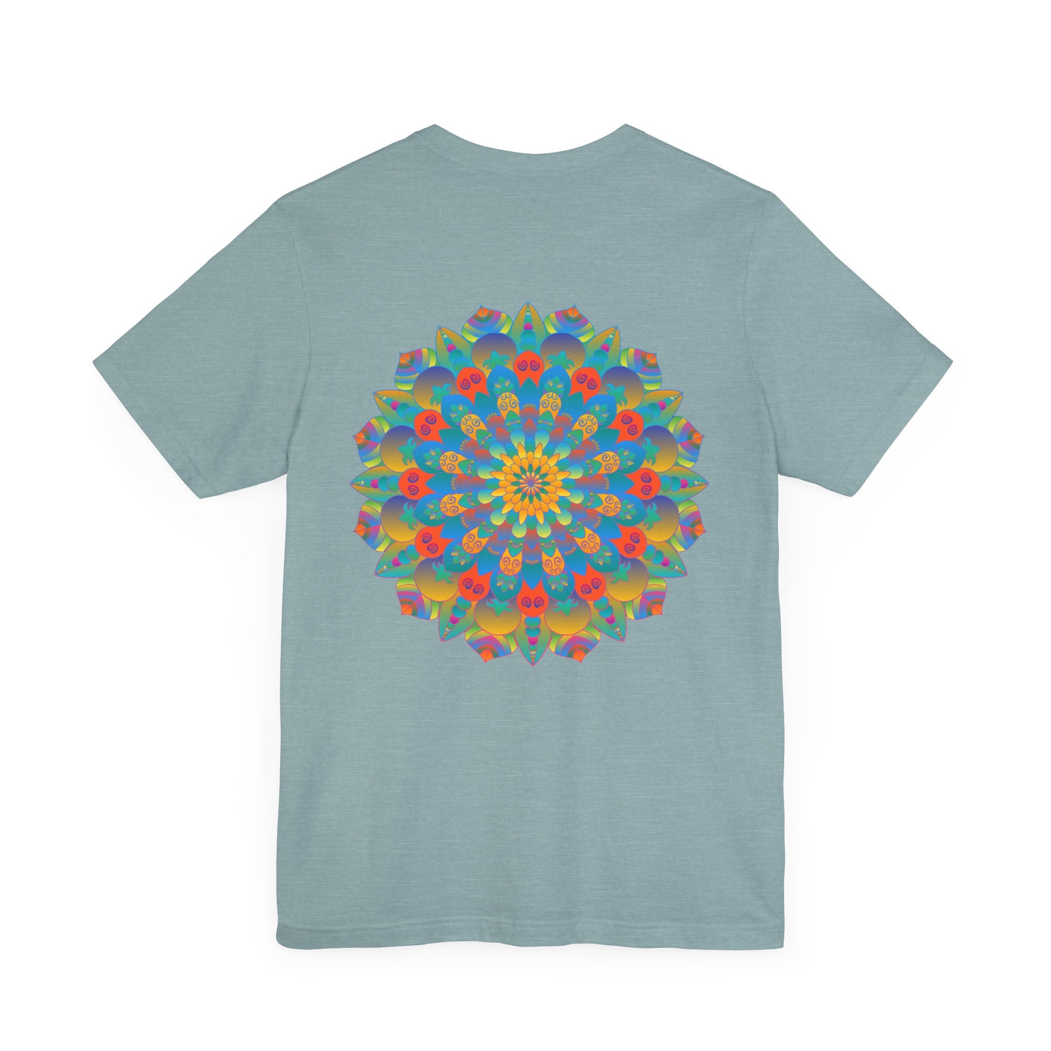 Intricate and mesmerizing mandala t-shirt promoting spiritual peace