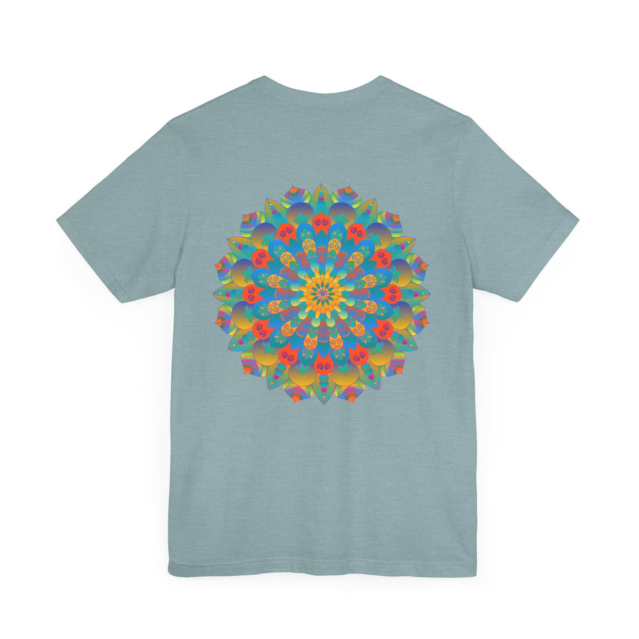 Intricate and mesmerizing mandala t-shirt promoting spiritual peace