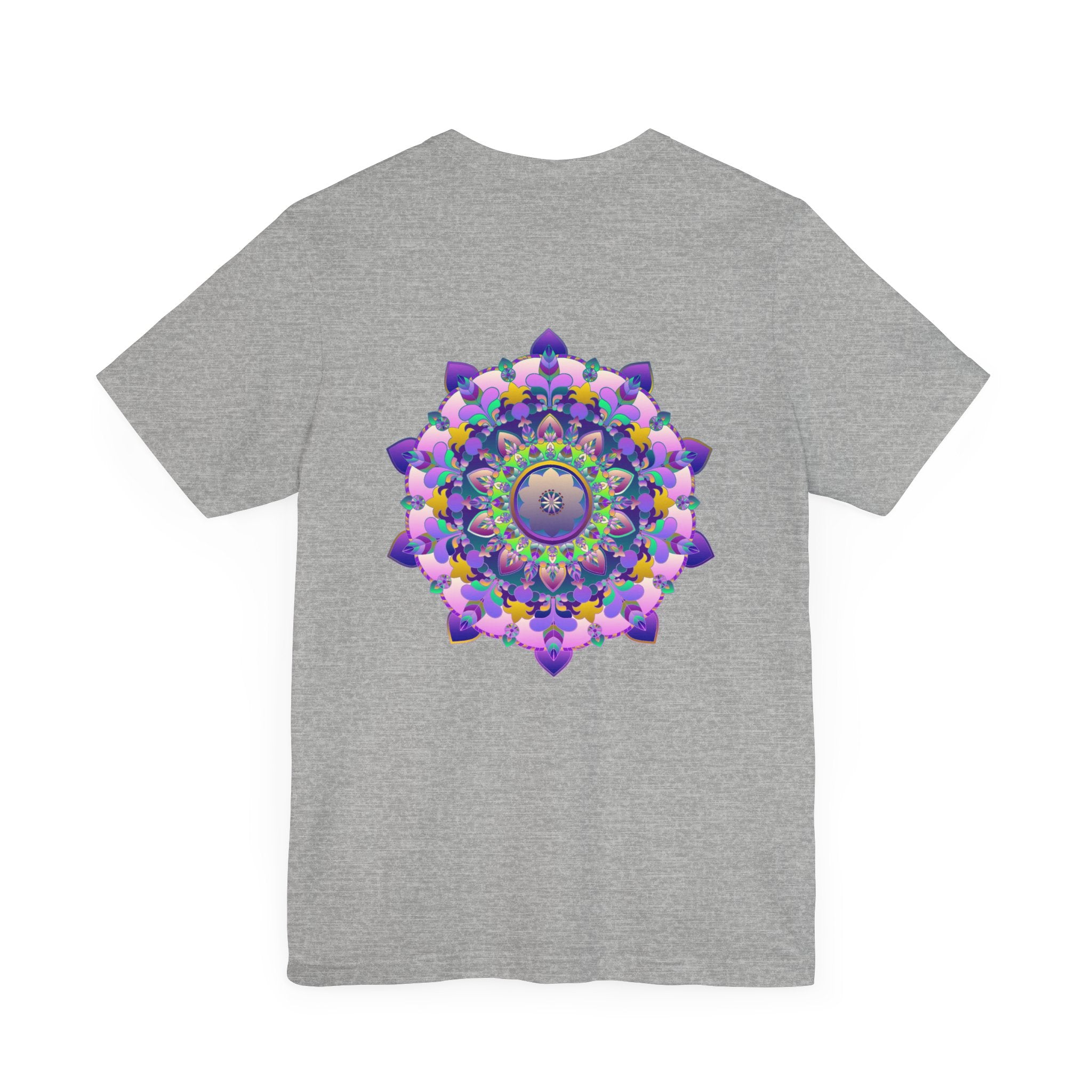 Vibrant Mandala T-Shirt featuring intricate spiritual design for peace and harmony