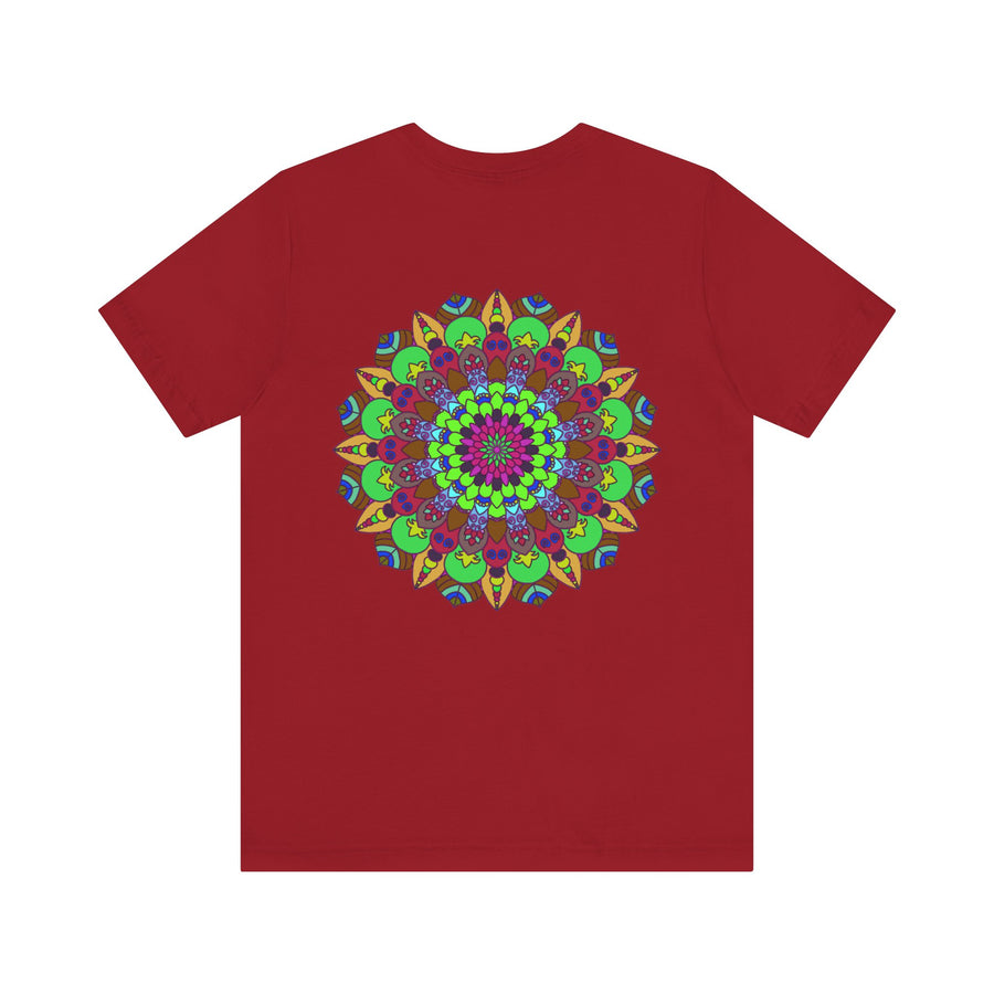 Vibrant Mandala T-Shirt with Peace and Harmony design, perfect for spreading positivity and tranquility through your wardrobe