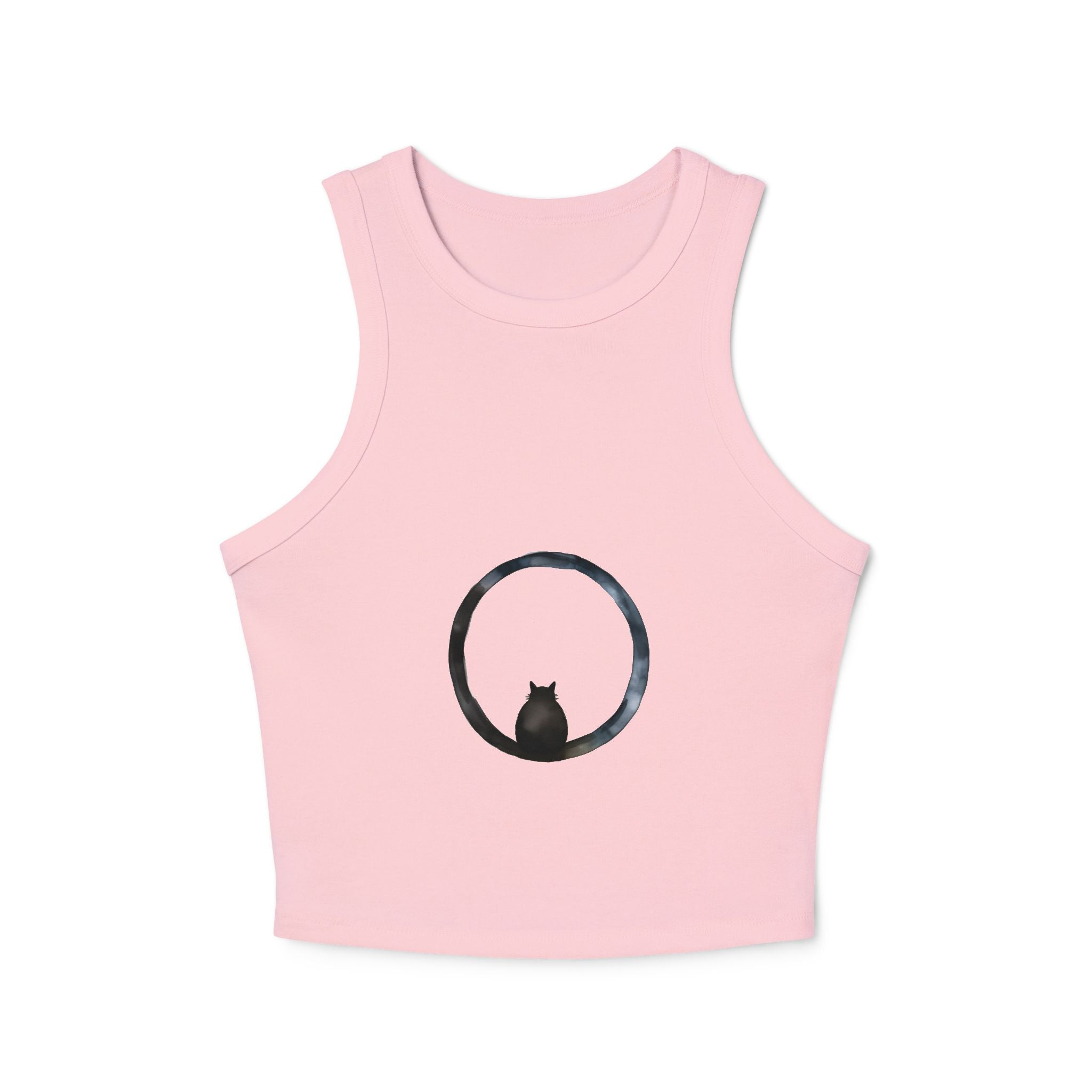Cosmic Enigma Racerback Tank Top with a unique and eye-catching cosmic pattern
