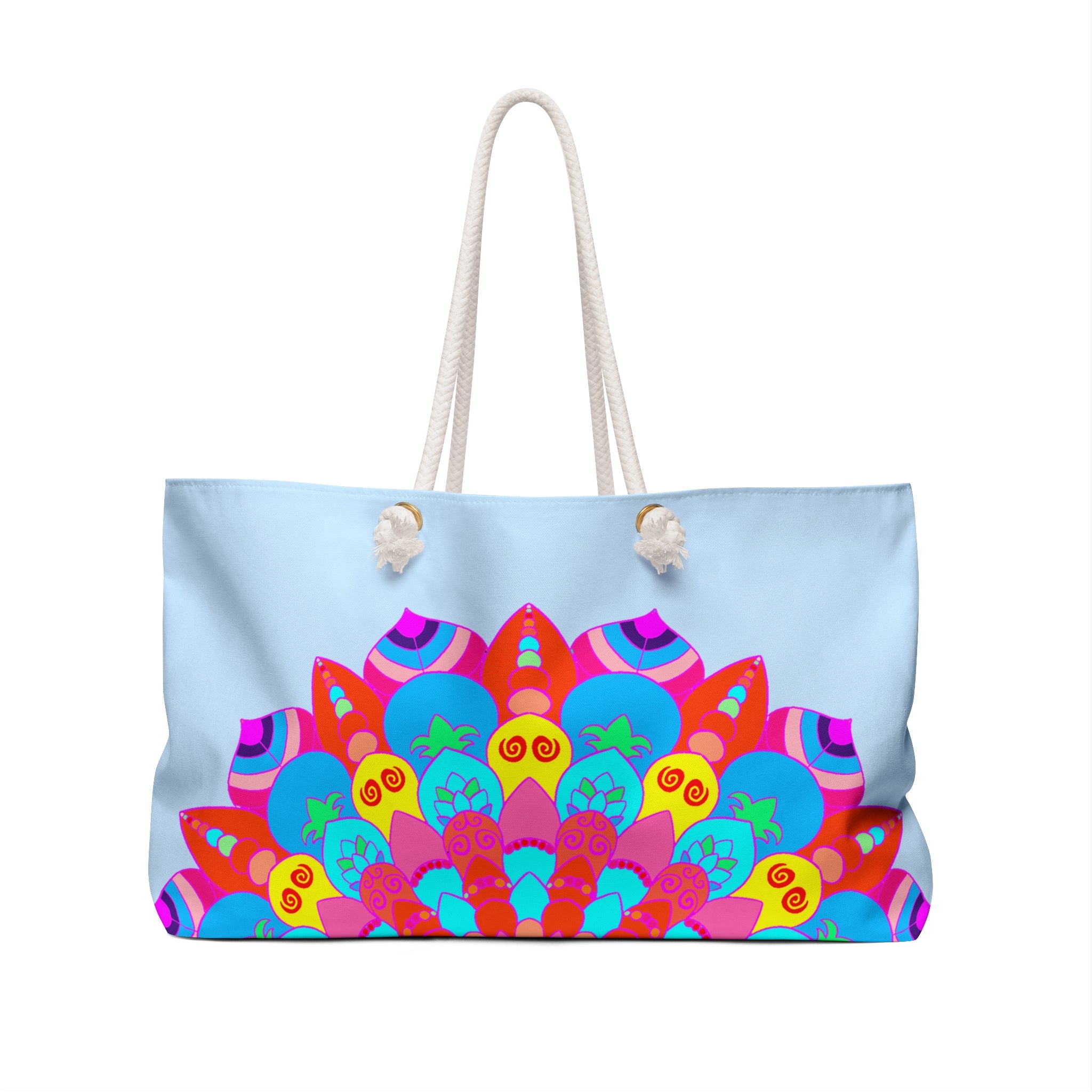 Borsa da weekend floreale audace per viaggi e fughe avventurose