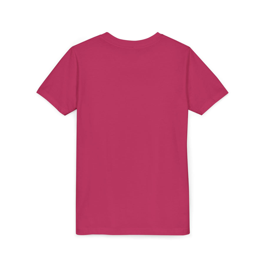 Youth Tee - Cartoon Sheeps Hugging Heart, Cute and Lovely Design