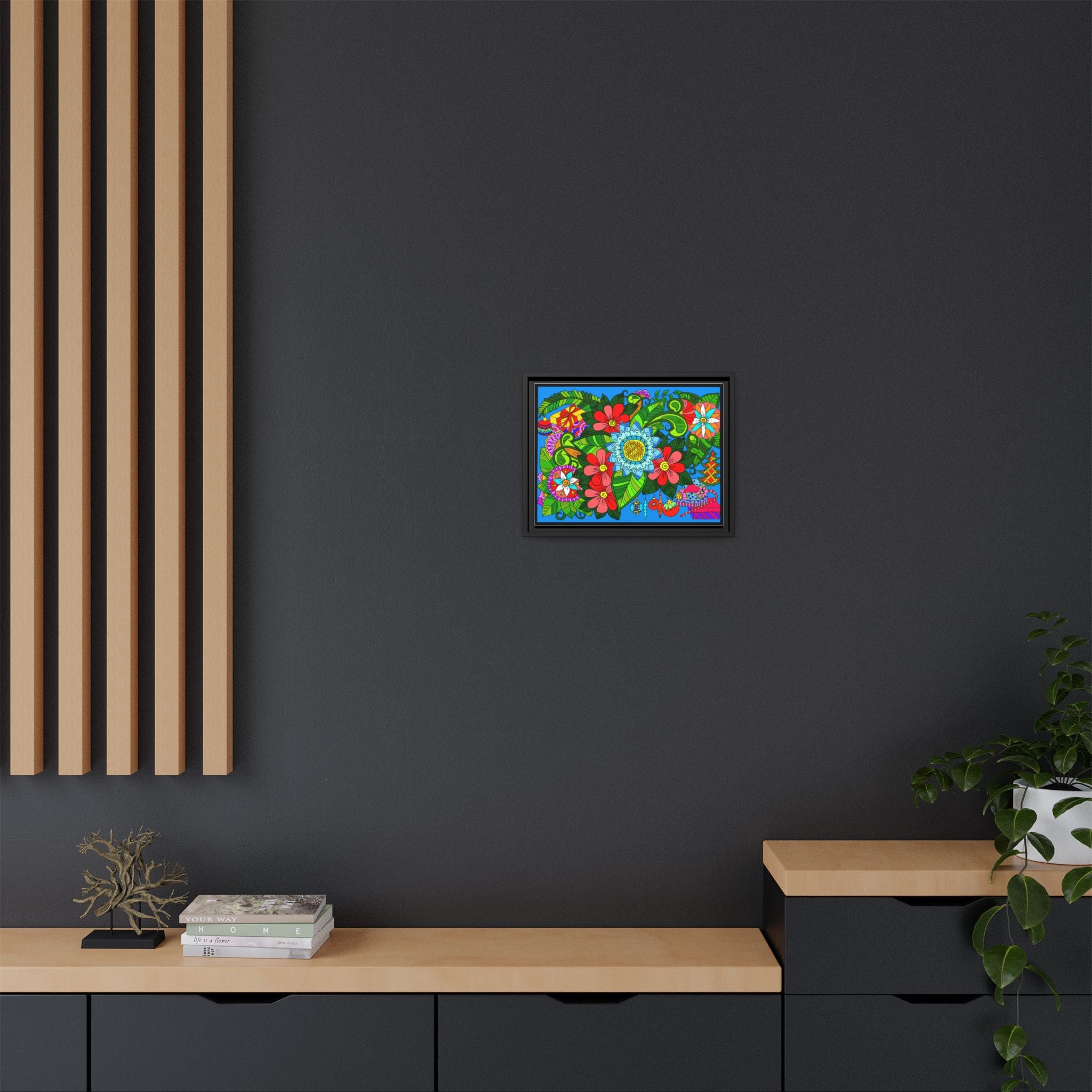 Floral Mandala Art Print With Lush Colors And Creative Energy