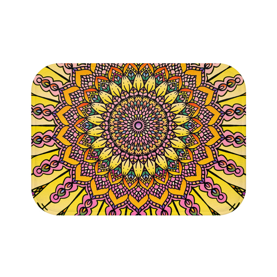 Solar Mandala Bath Mat