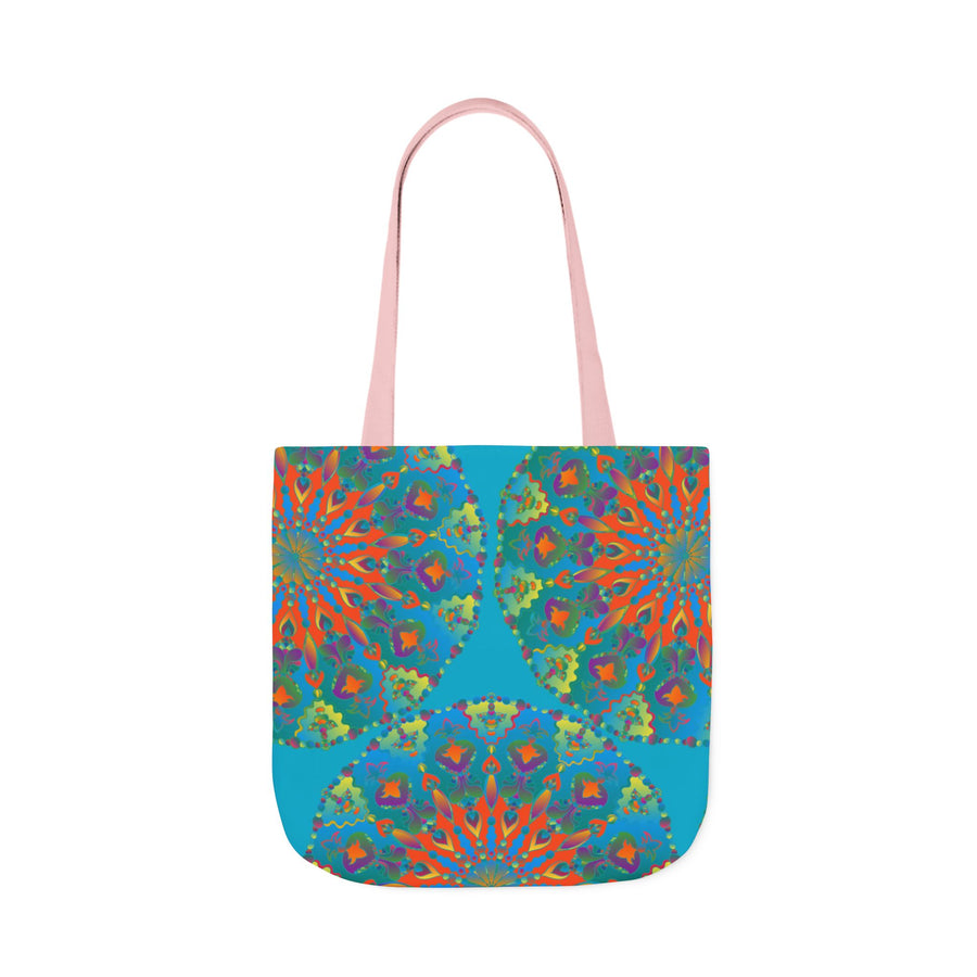 Canvas Tote Bag in Bright Tropical Colors for Summer Fun