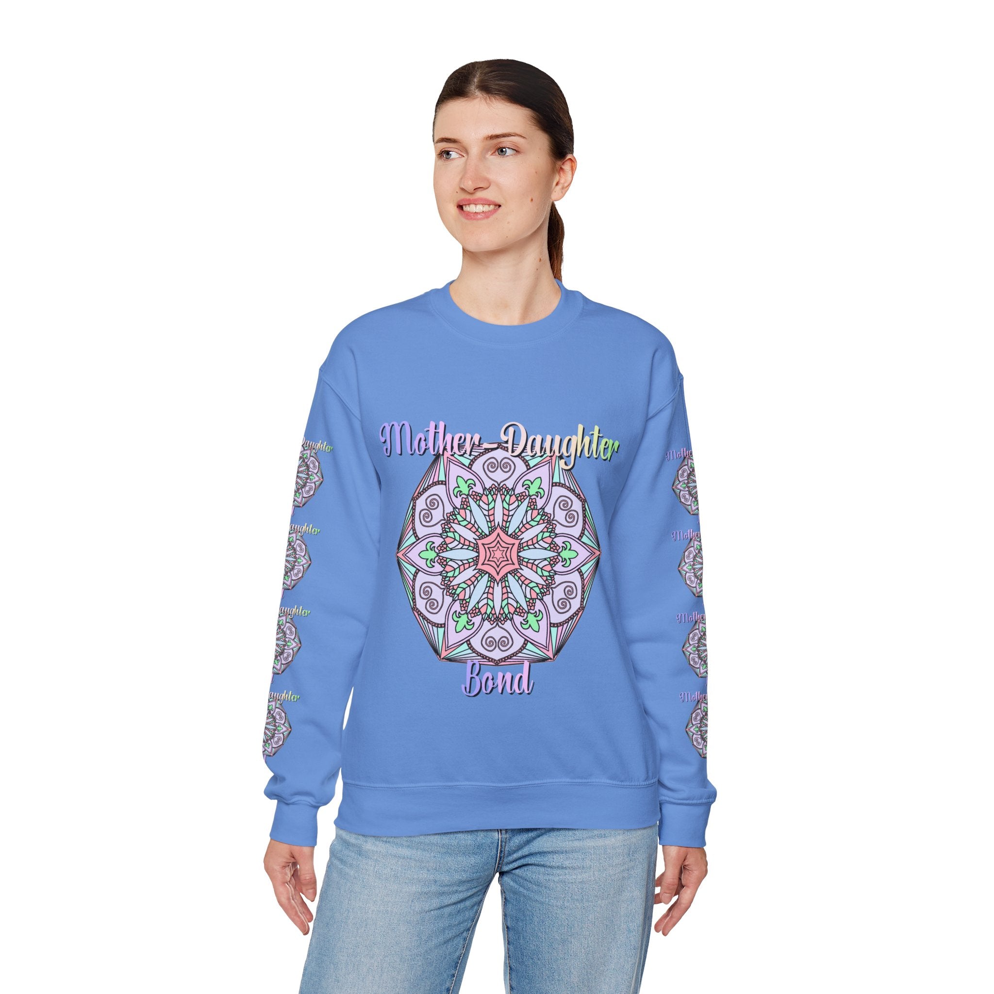 Mother-Daughter Mandala Sweatshirt Celebrating Unique Connections