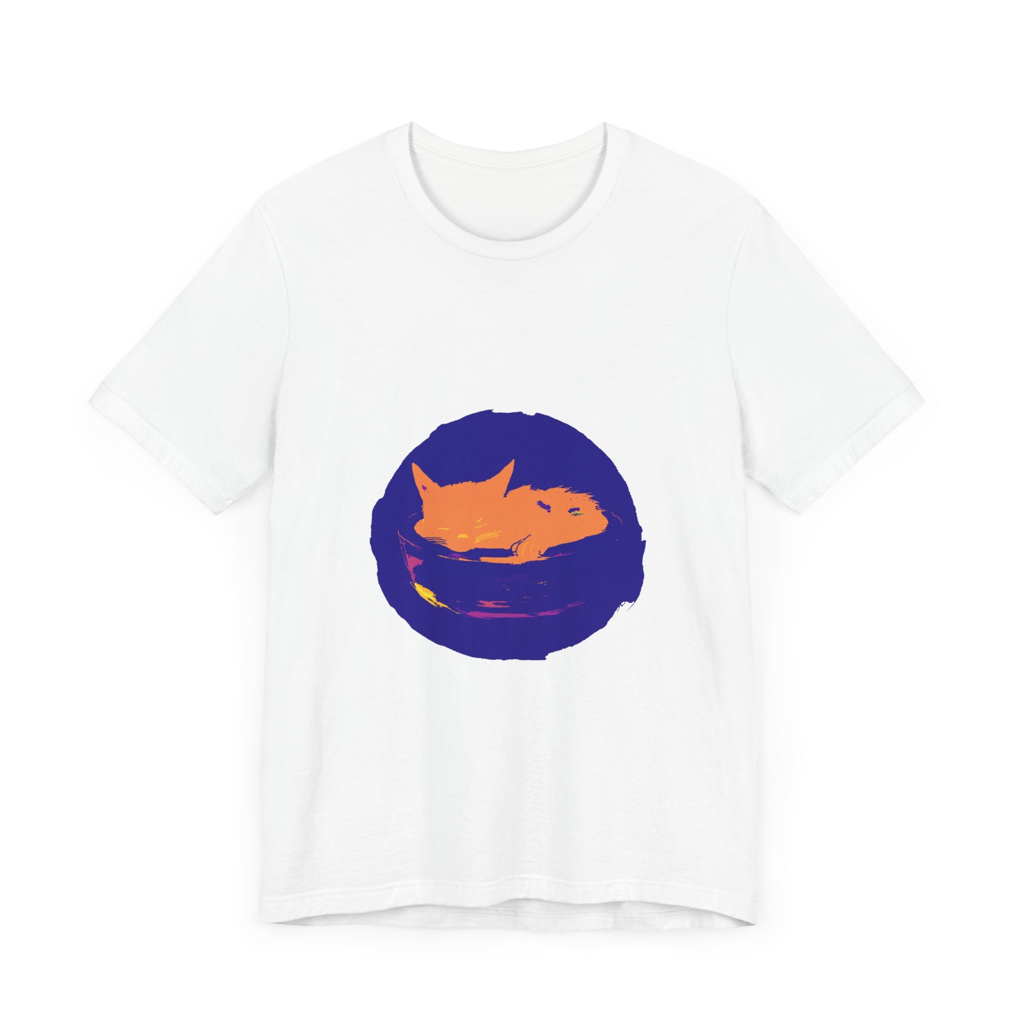 Black Cat Mystery Sleep T-Shirt featuring a unique and eye-catching design