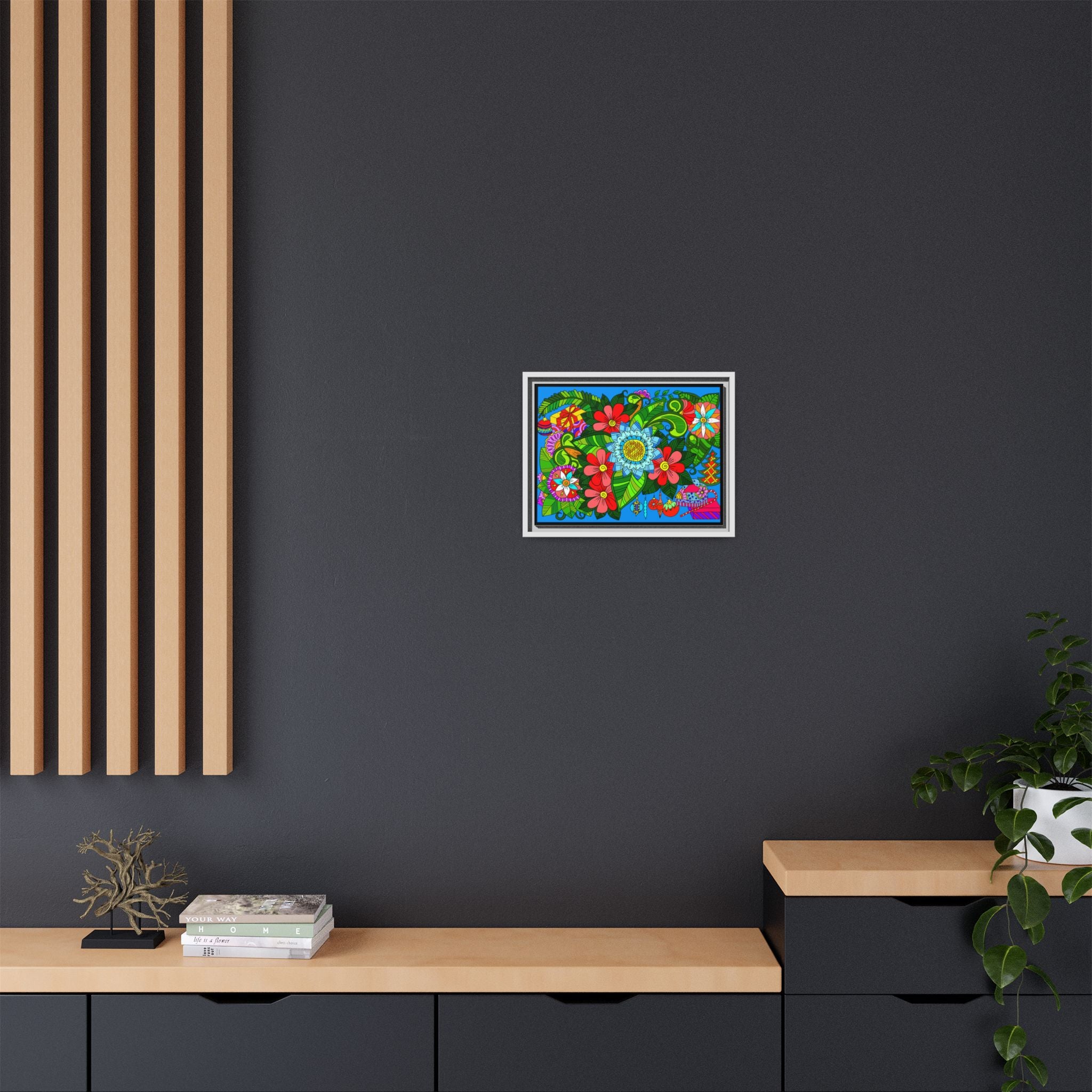 Floral Mandala Art Print With Lush Colors And Creative Energy