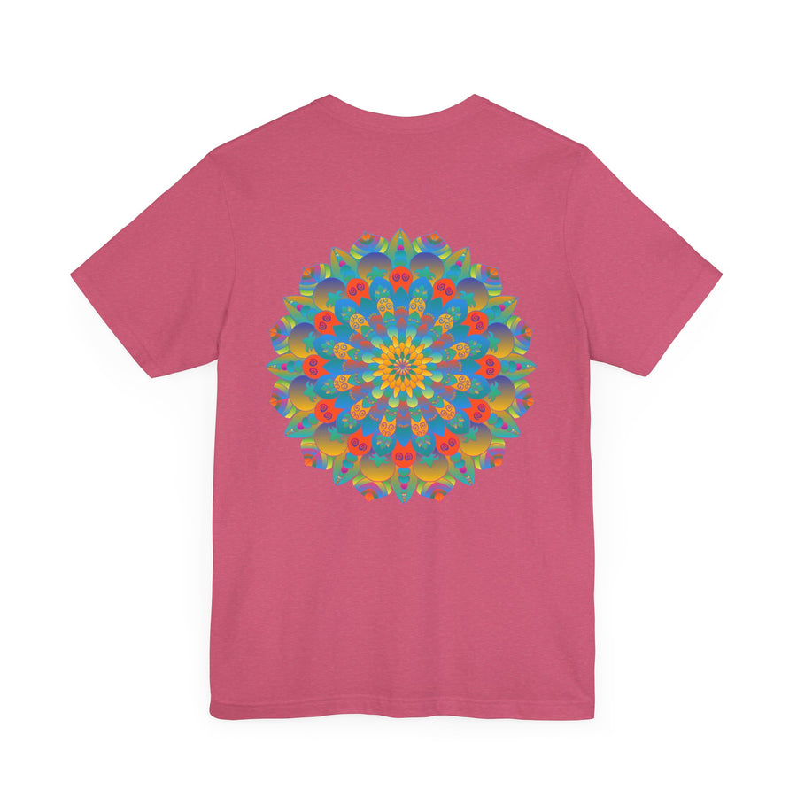 Colorful mandala design t-shirt with spiritual and psychedelic vibes for a peaceful and enlightened look