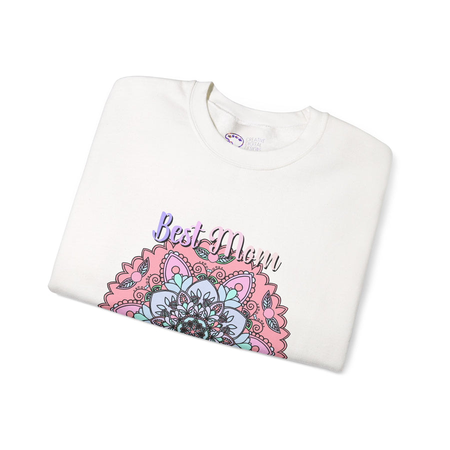 Best Mom Ever Intricate Mandala Art Sweatshirt