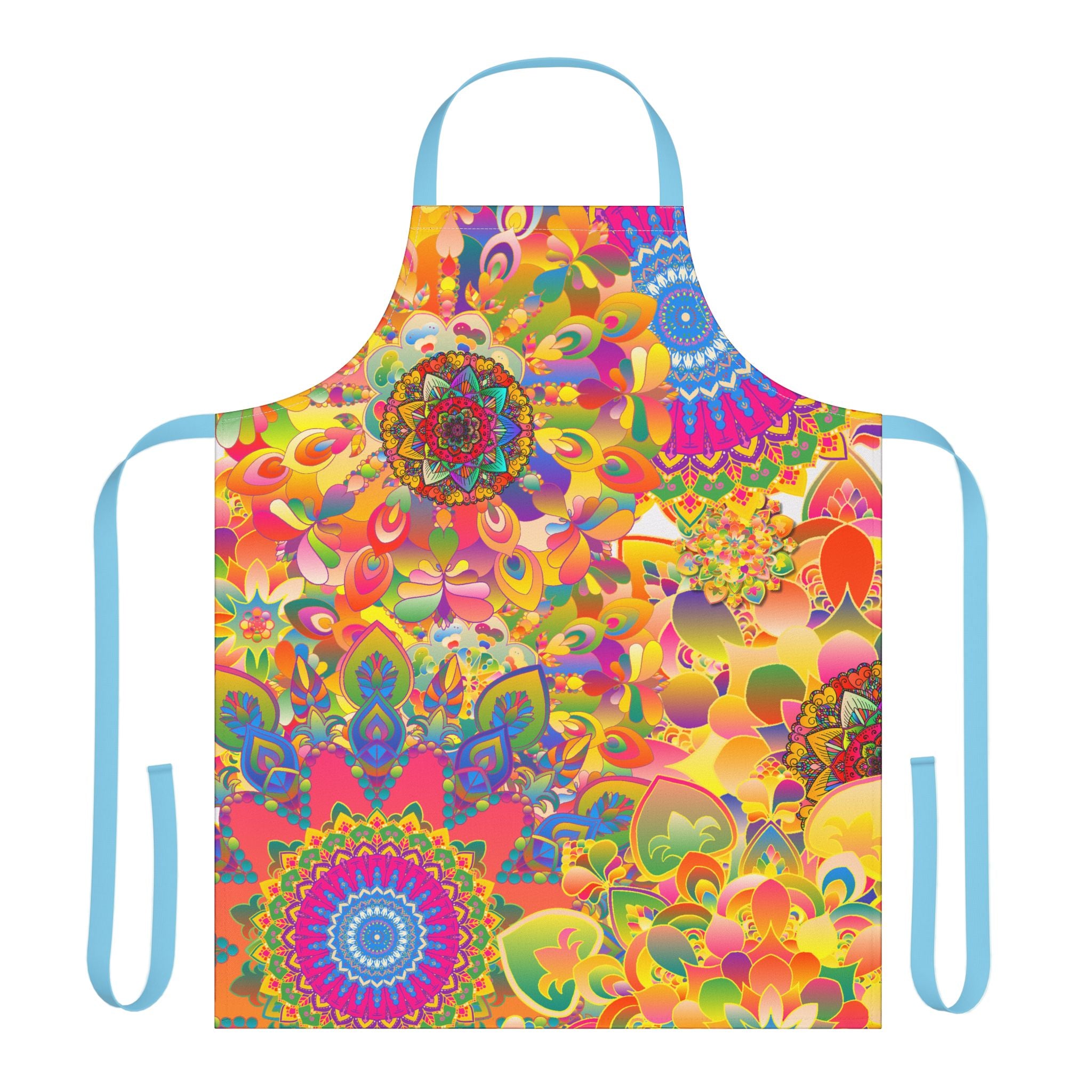 Psychedelic Floral Mandala Apron