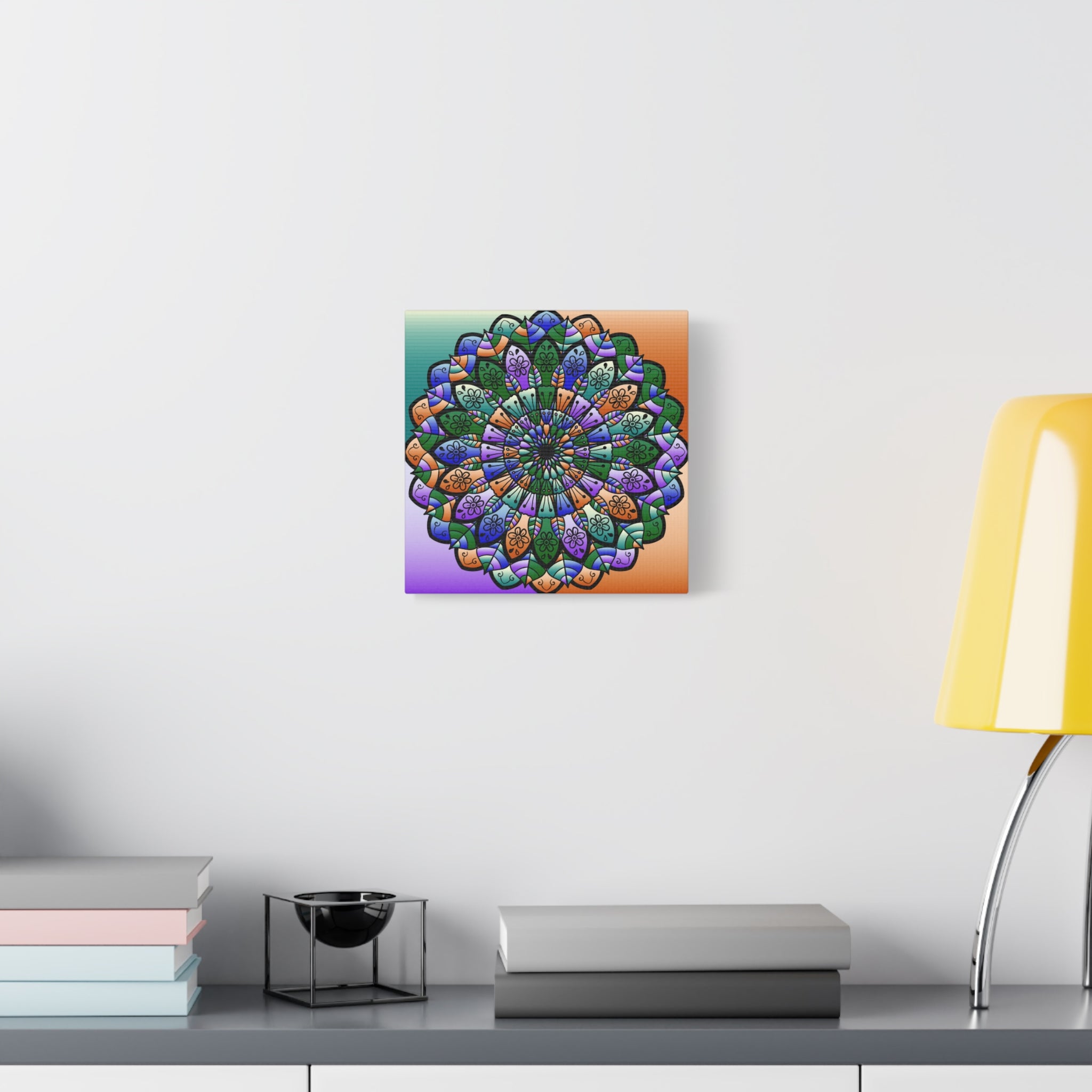 Tela artistica Mandala colorata — Arte opaca tesa