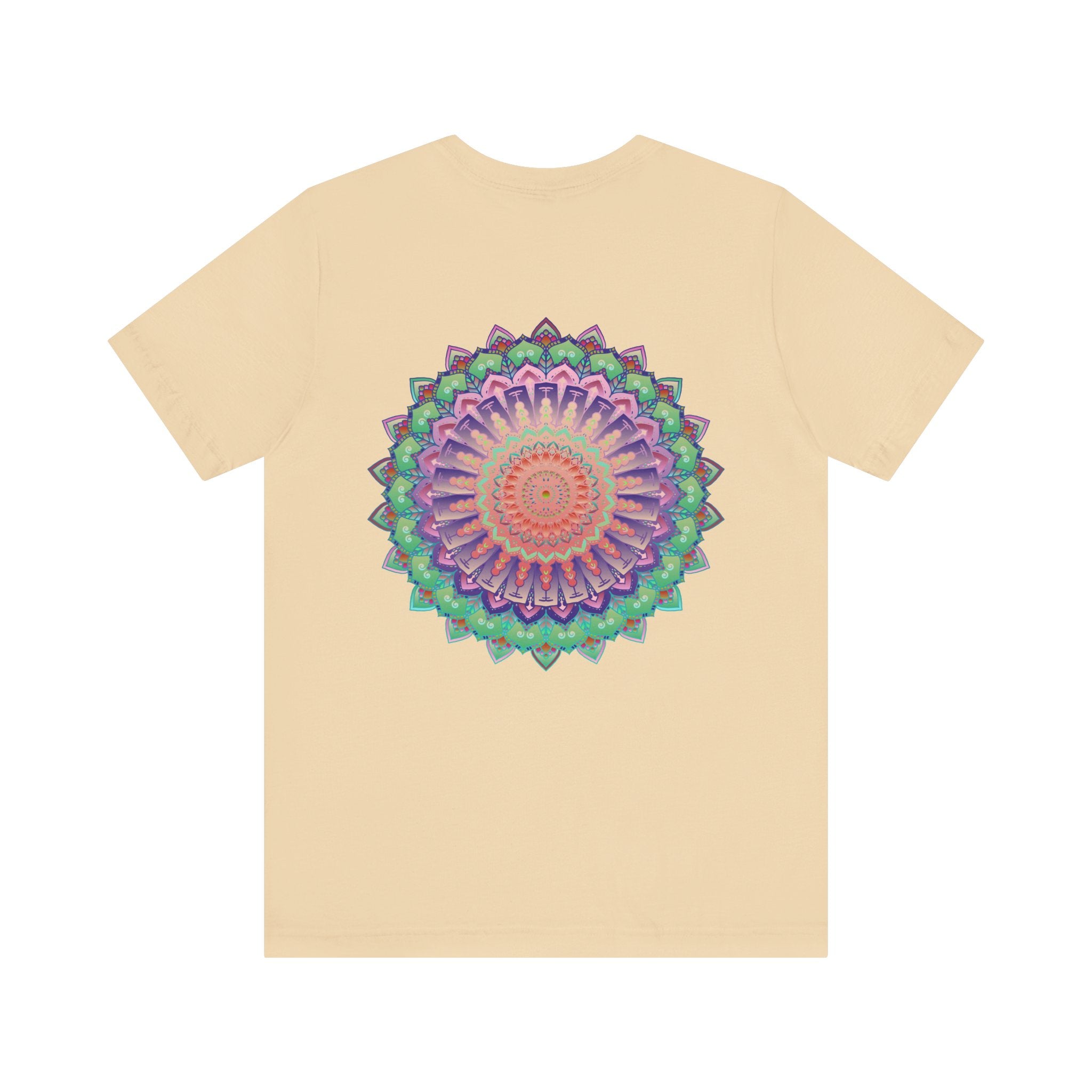 A beautiful Mandala Tee featuring intricate designs for spiritual peace and harmony
