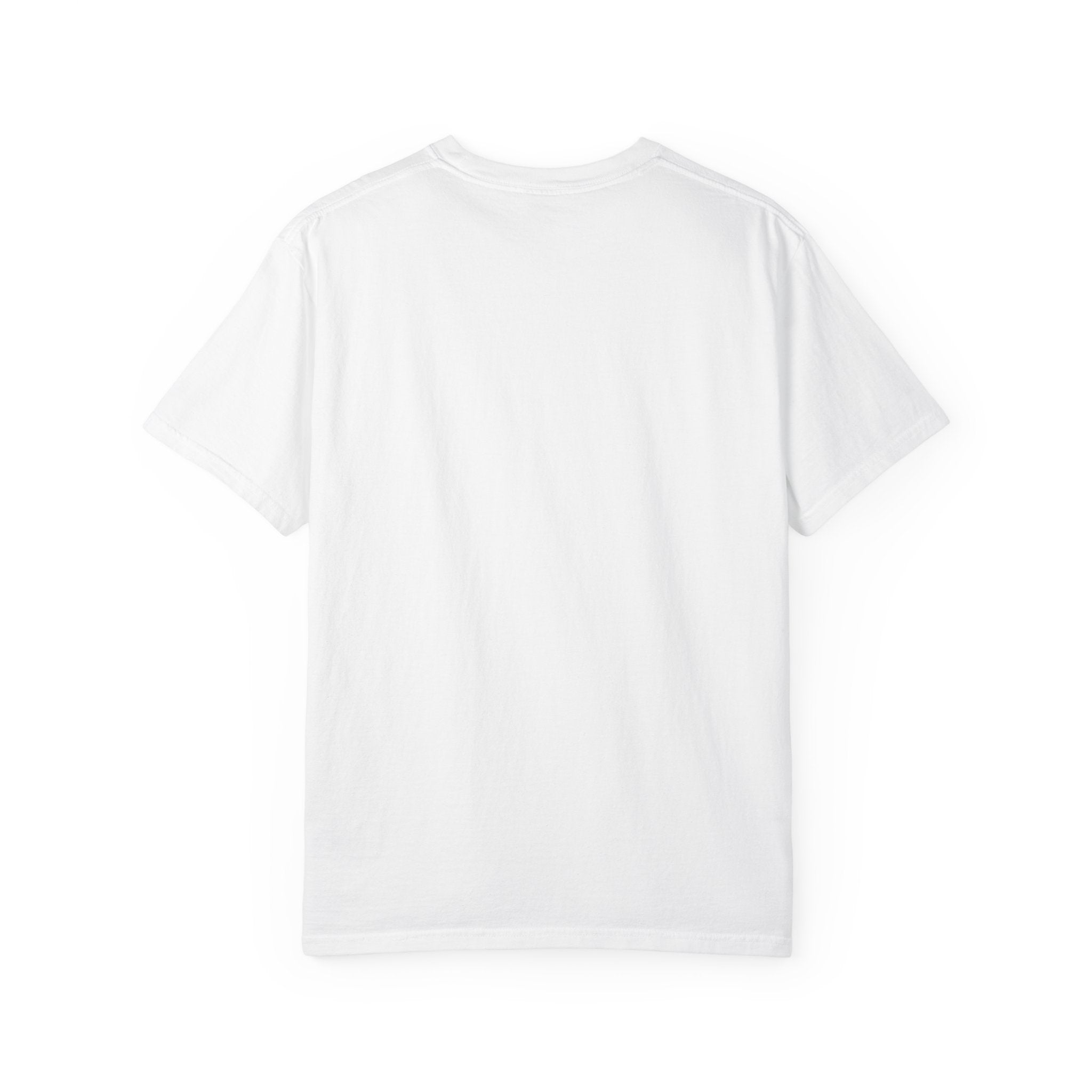 T-Shirt — Minimal Art Cat at Door Graphic Tee