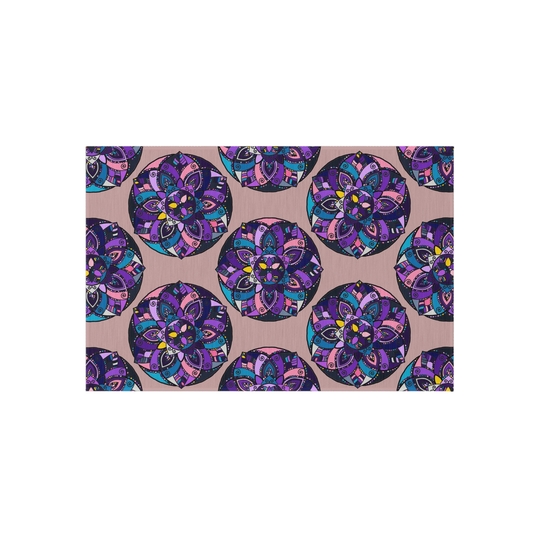 Tappeto da esterno Mandala Bohemien Viola