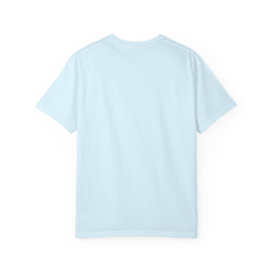 T-Shirt — Minimal Art Cat at Door Graphic Tee