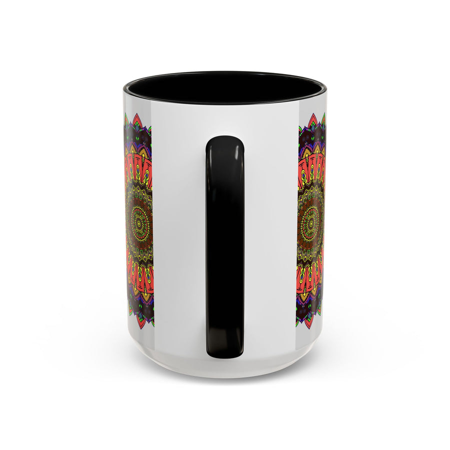 Unique and eye-catching mandala art mug for art lovers