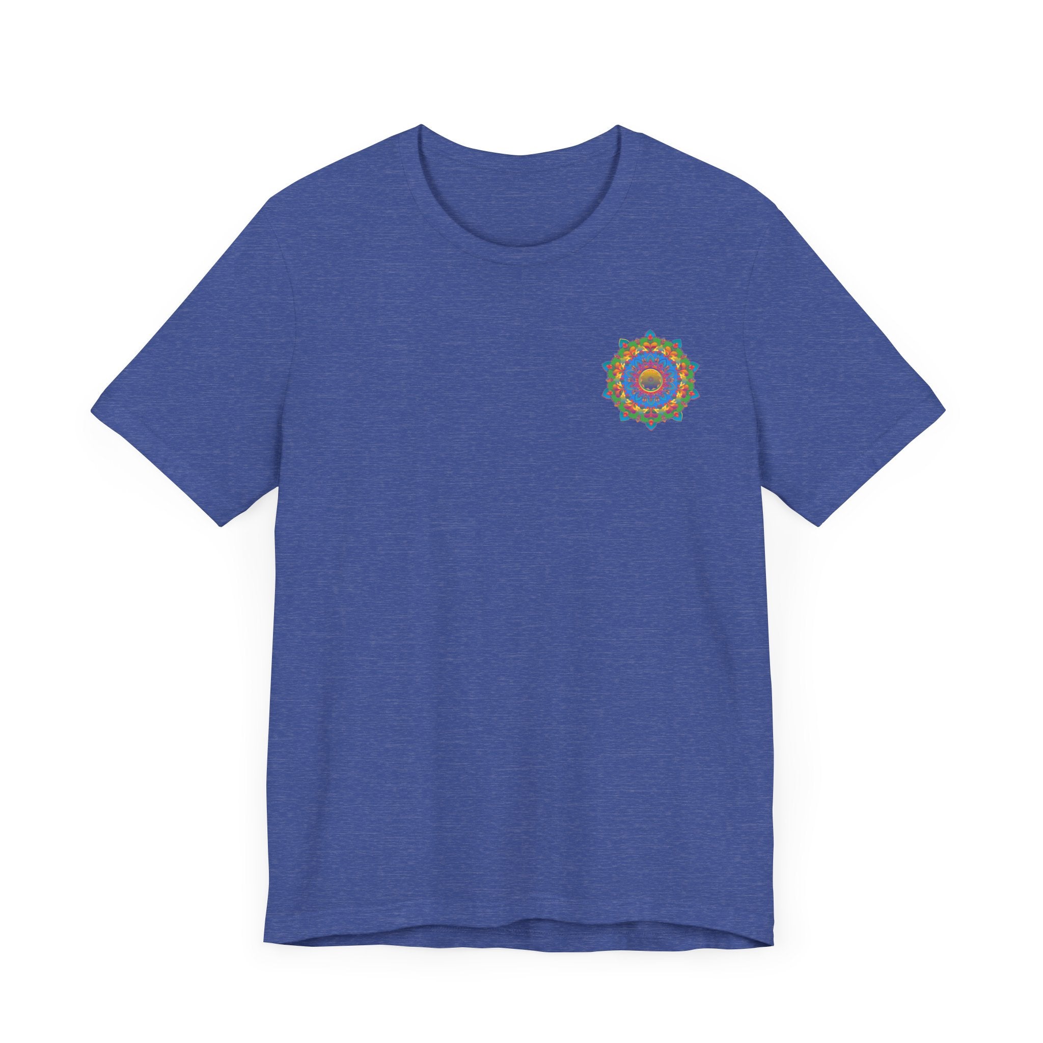 Vibrant Mandala Tee featuring a beautiful spiritual design symbolizing peace and harmony, perfect for bringing positive energy into your wardrobe