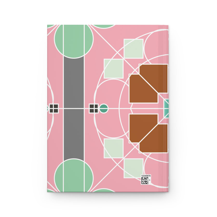 Rivista con copertina rigida Minimal Forms — Design geometrico nordico Bauhaus