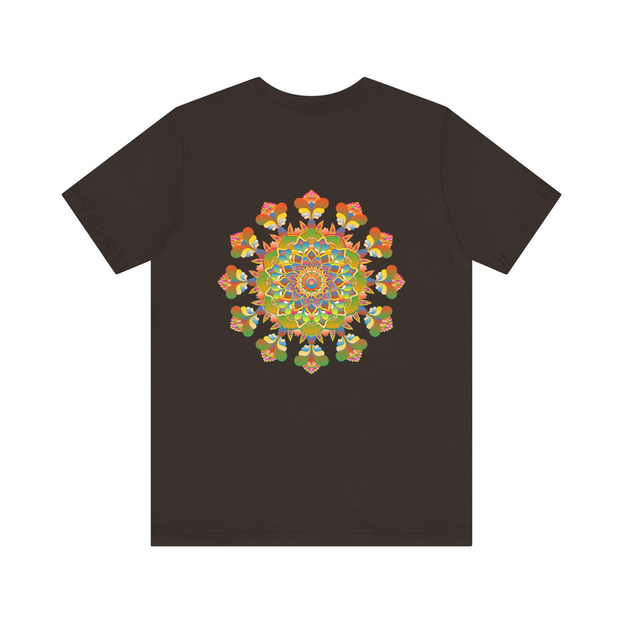 Man wearing Mandala Peace & Harmony T-Shirt with serene expression