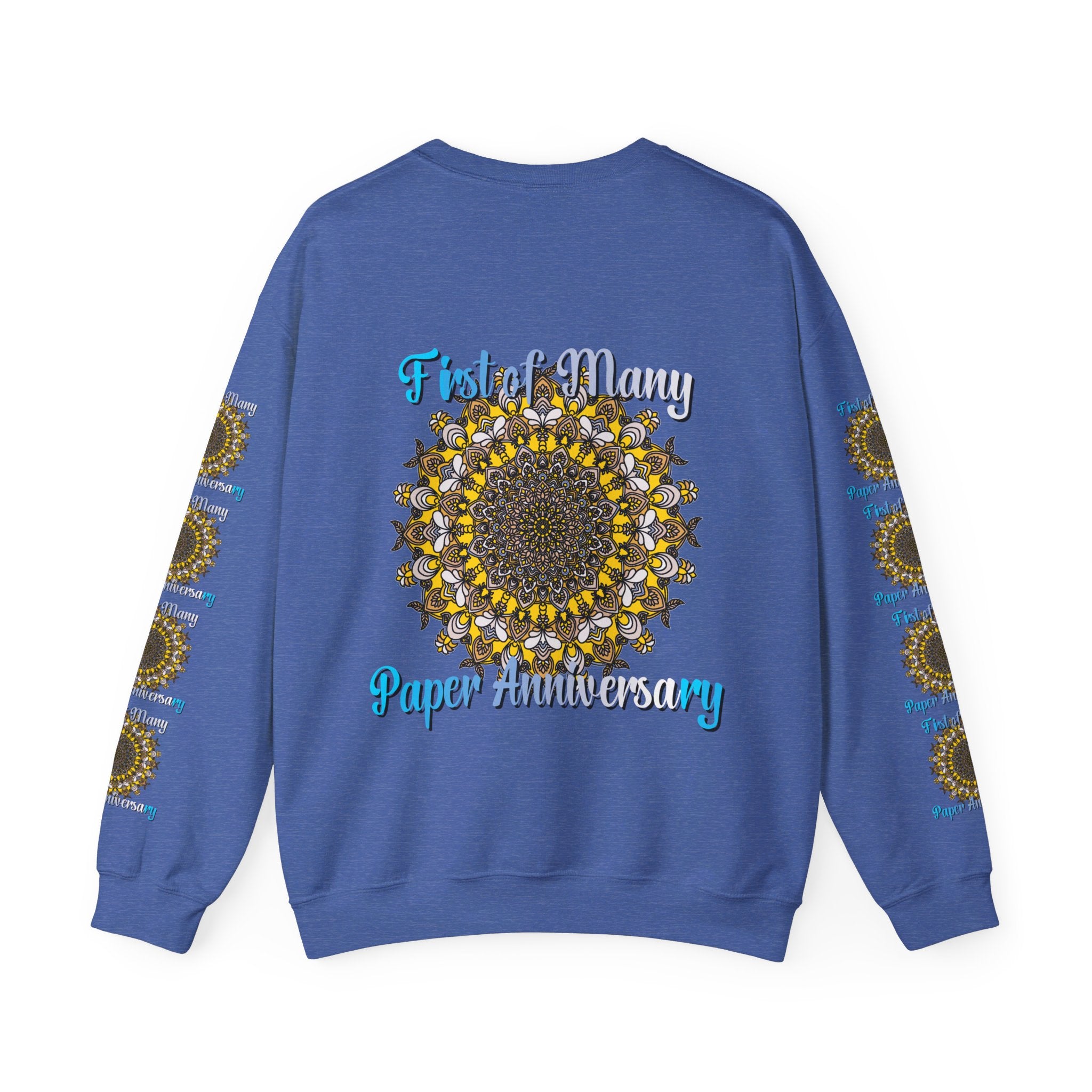 High-quality, durable sweatshirt perfect for celebrating the first year of marriage