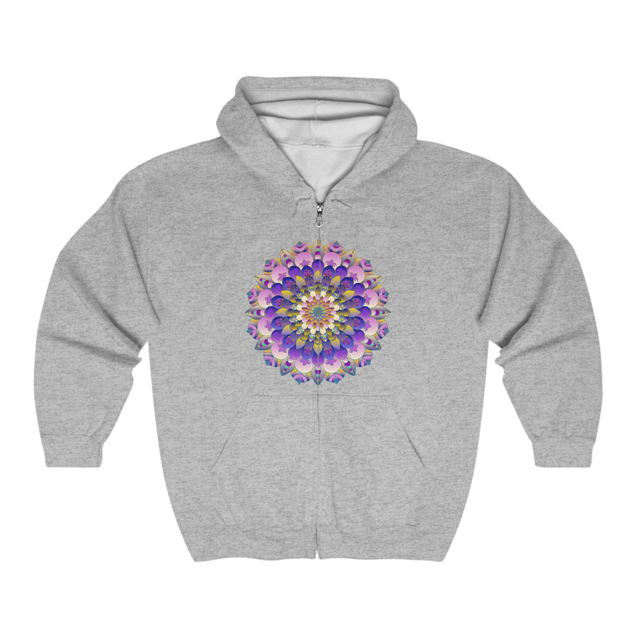 Colorful and vibrant mandala hoodie featuring psychedelic art designs and patterns