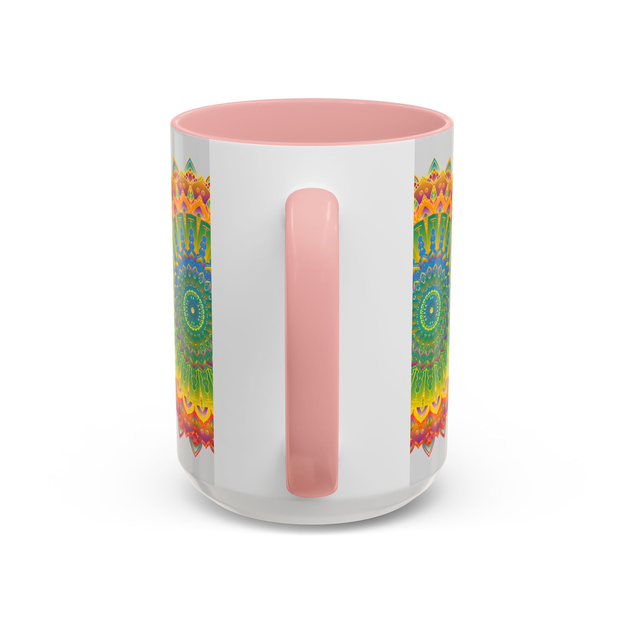 Eye-catching mandala artwork on a sturdy ceramic cup