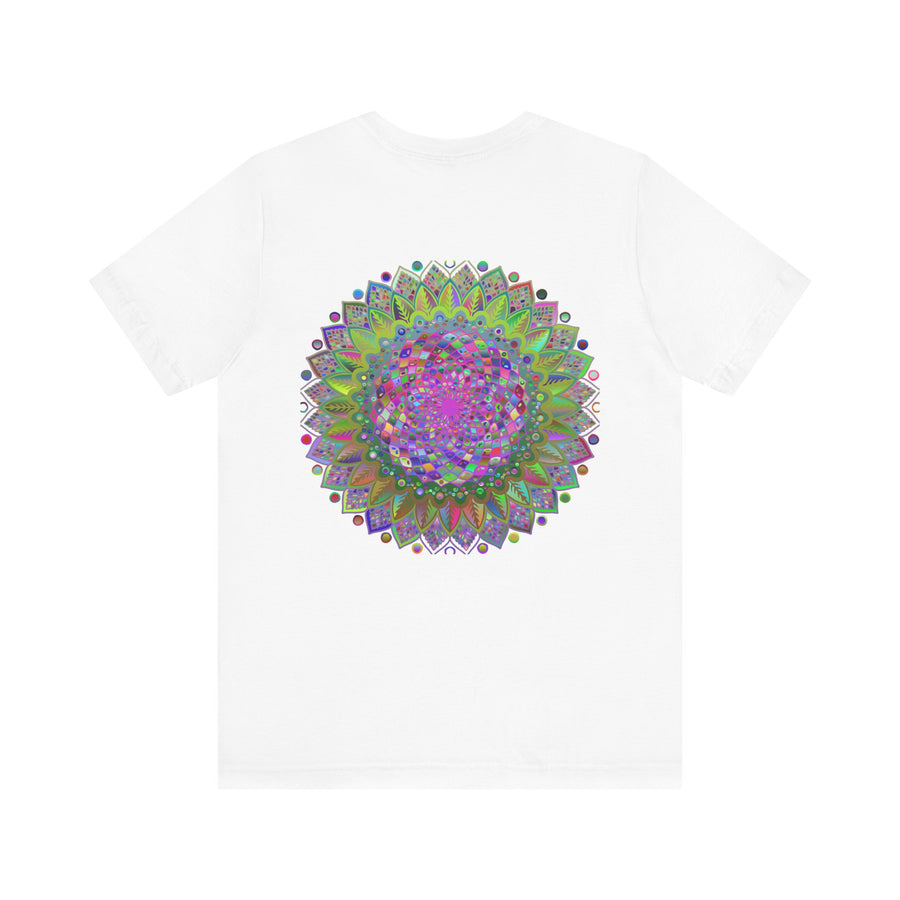 Vibrant Mandala Tee featuring intricate spiritual design for inner peace and harmony