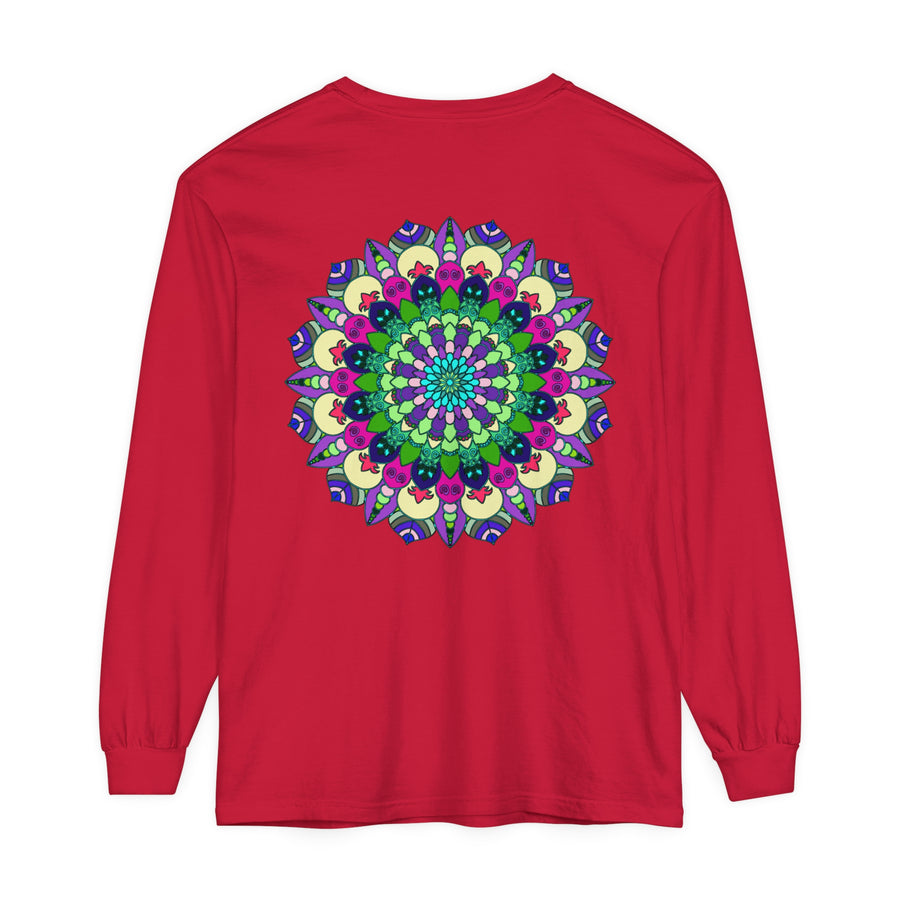 Eye-catching unisex t-shirt with a detailed and vibrant mandala design