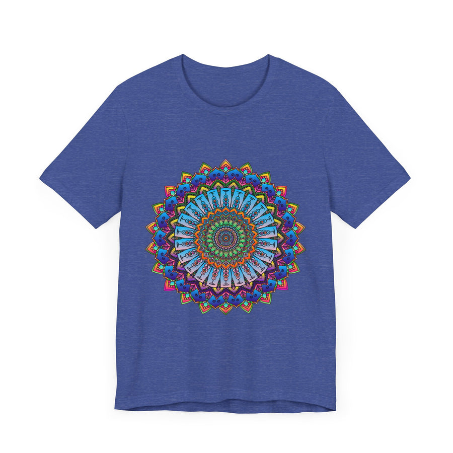 Vibrant Mandala Tee featuring a colorful and intricate design perfect for adding a pop of color to any outfit