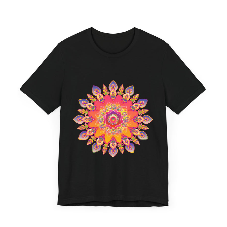 Vibrant Mandala T-Shirt - Colorful Spiritual Design alt text 30