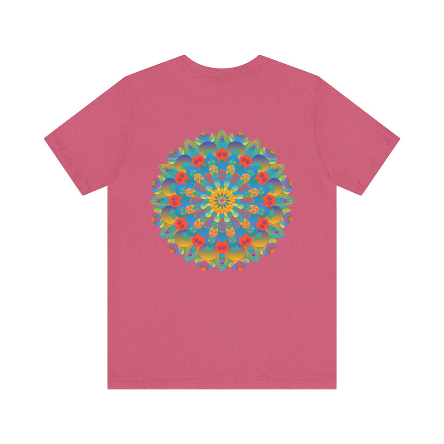 Colorful and intricate Psychedelic Mandala T-Shirt representing spiritual peace and harmony