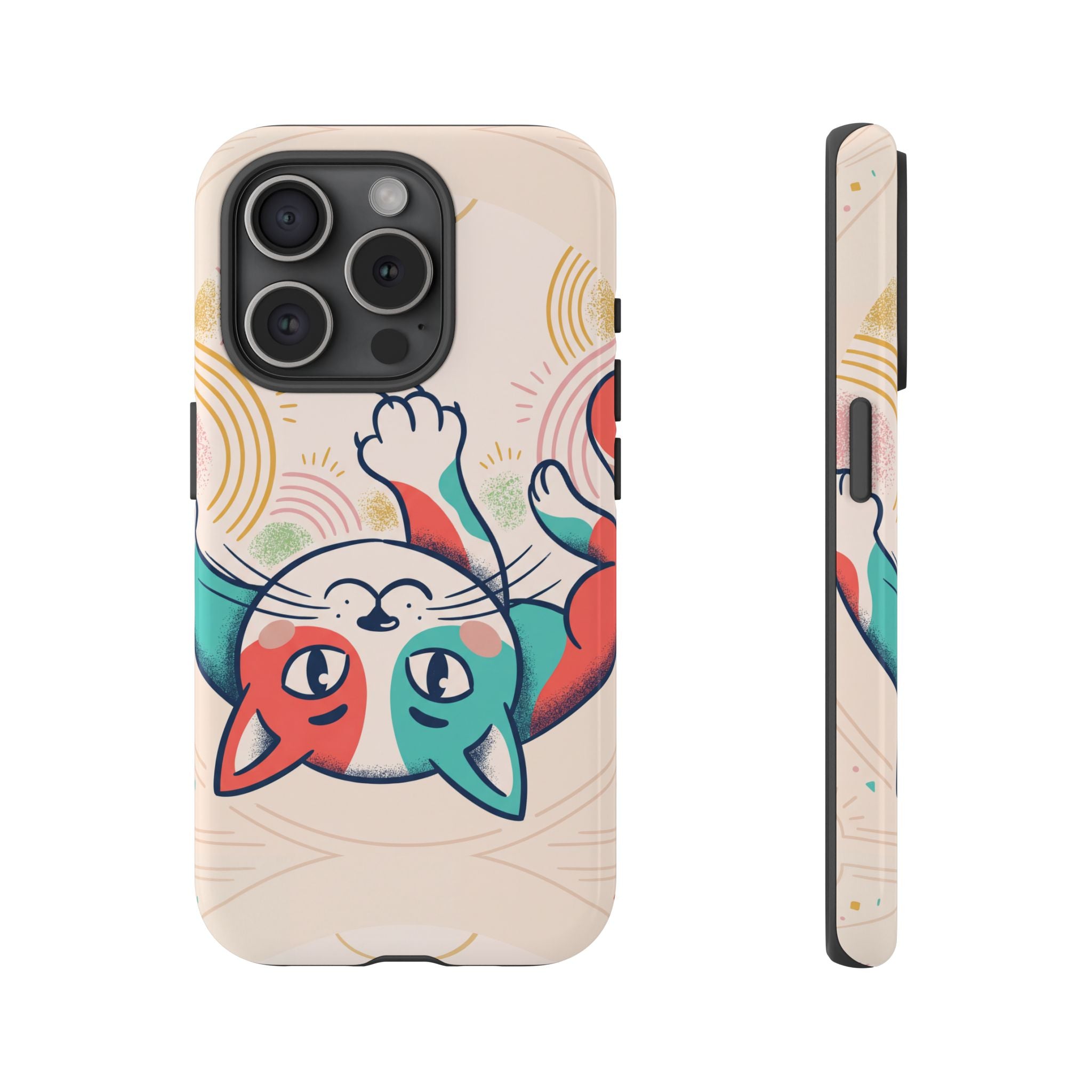 Phone Case — Cute Retro Calico Cat Protective Cover