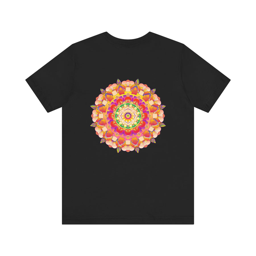 Vibrant Mandala Tee featuring intricate design, symbolizing spiritual peace and harmony, perfect for meditation and mindfulness practice