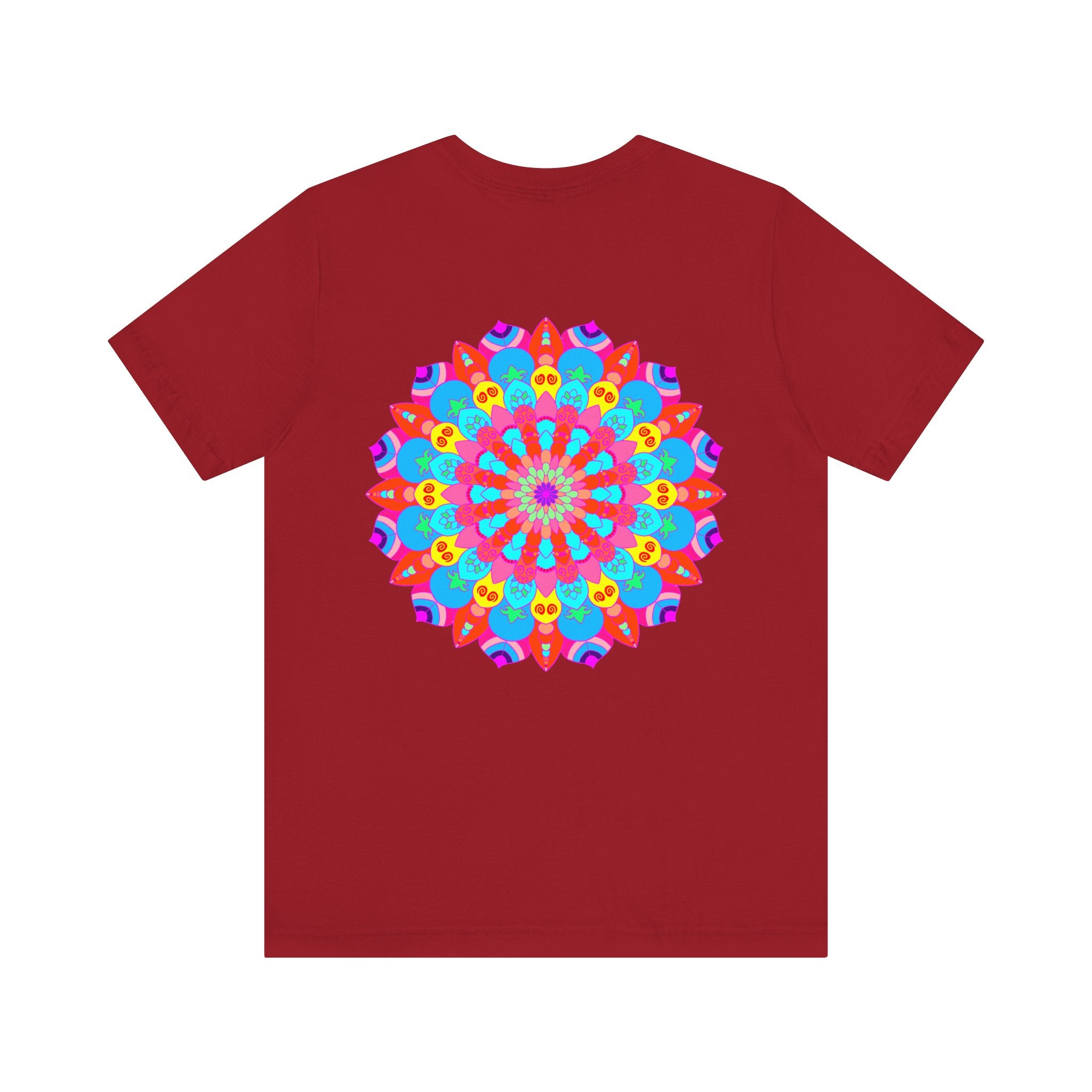 Vibrant Mandala Tee featuring intricate spiritual design symbolizing peace and harmony