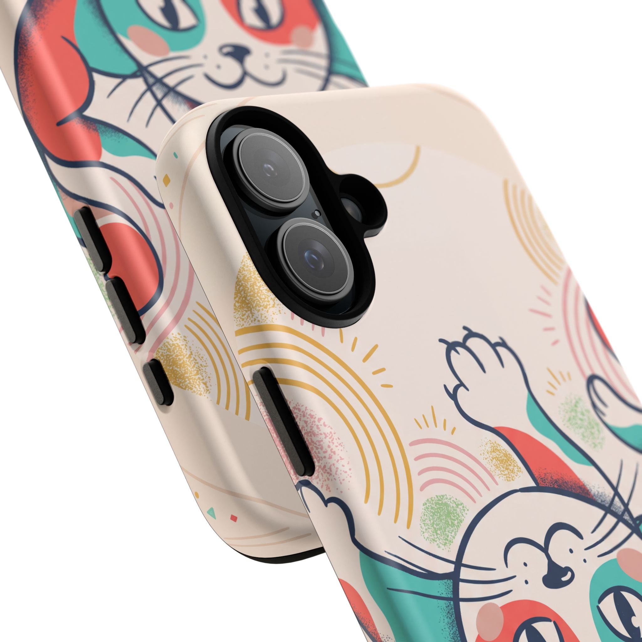Phone Case — Cute Retro Calico Cat Protective Cover