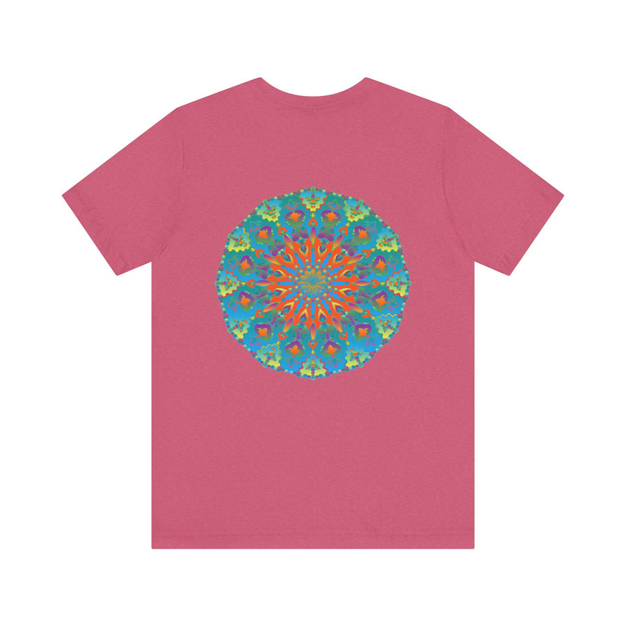Beautiful Mandala Tee with intricate design symbolizing spiritual peace and harmony for a serene and tranquil vibe